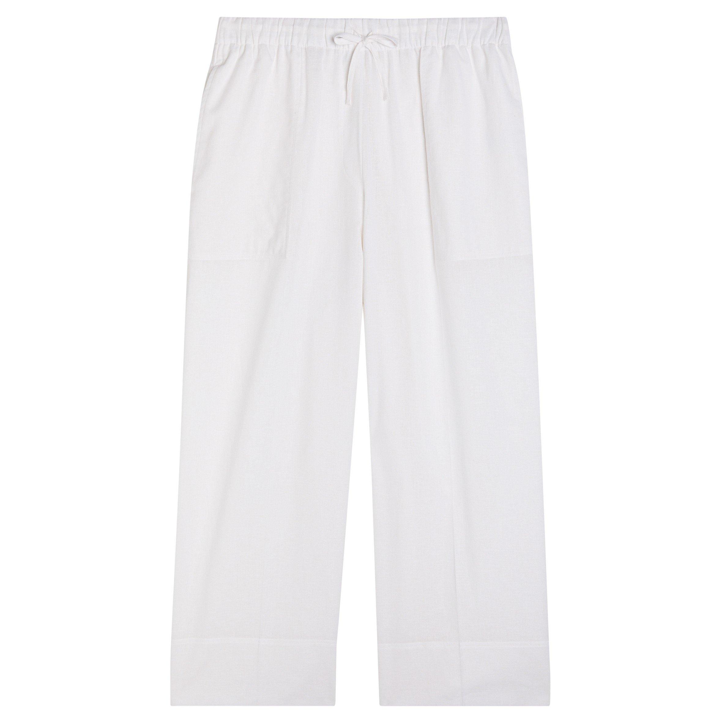 WHITE - Toteme - Wide summer trousers