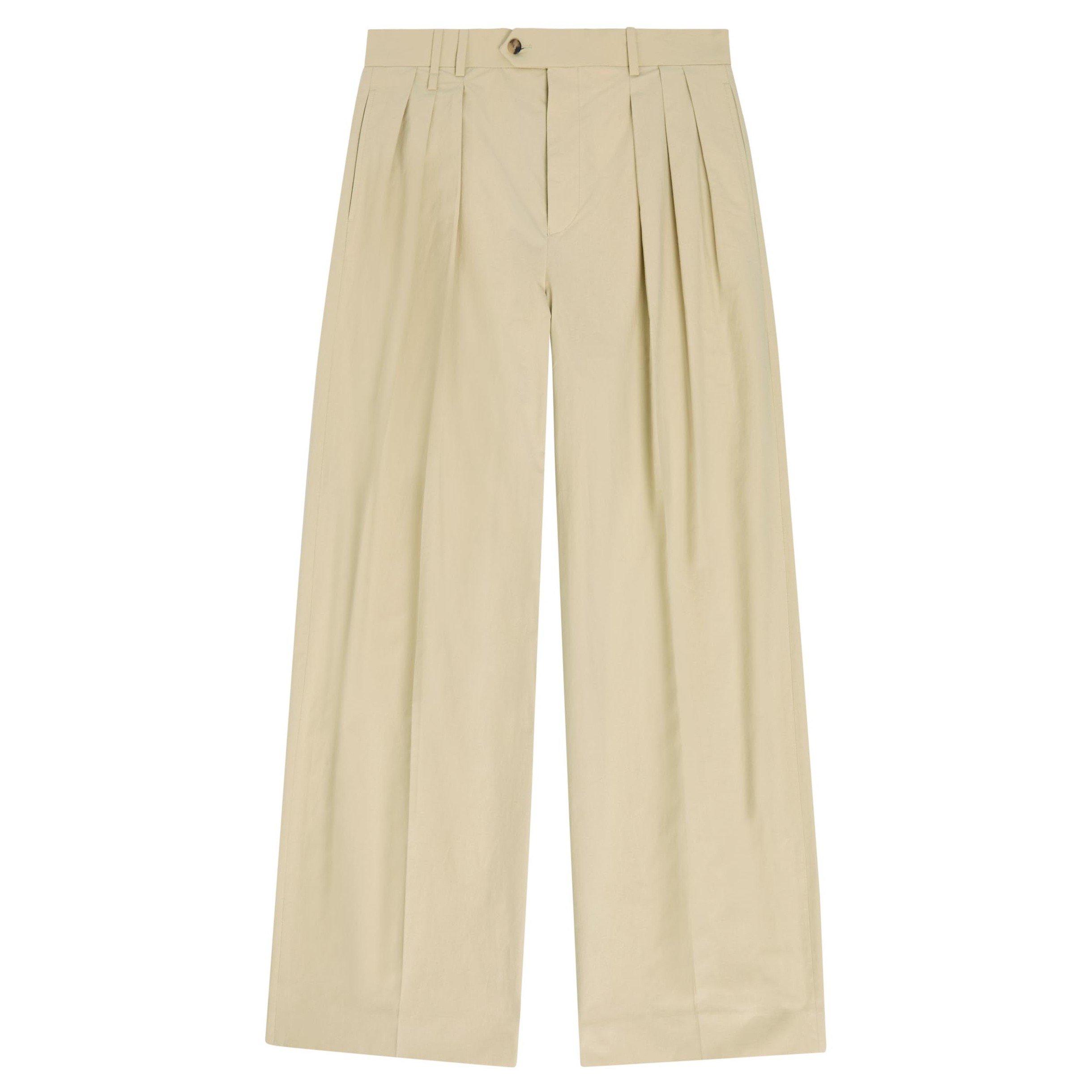OFF WHITE - Calvin Klein - Men's Baxter Wide-Leg Trousers - 1