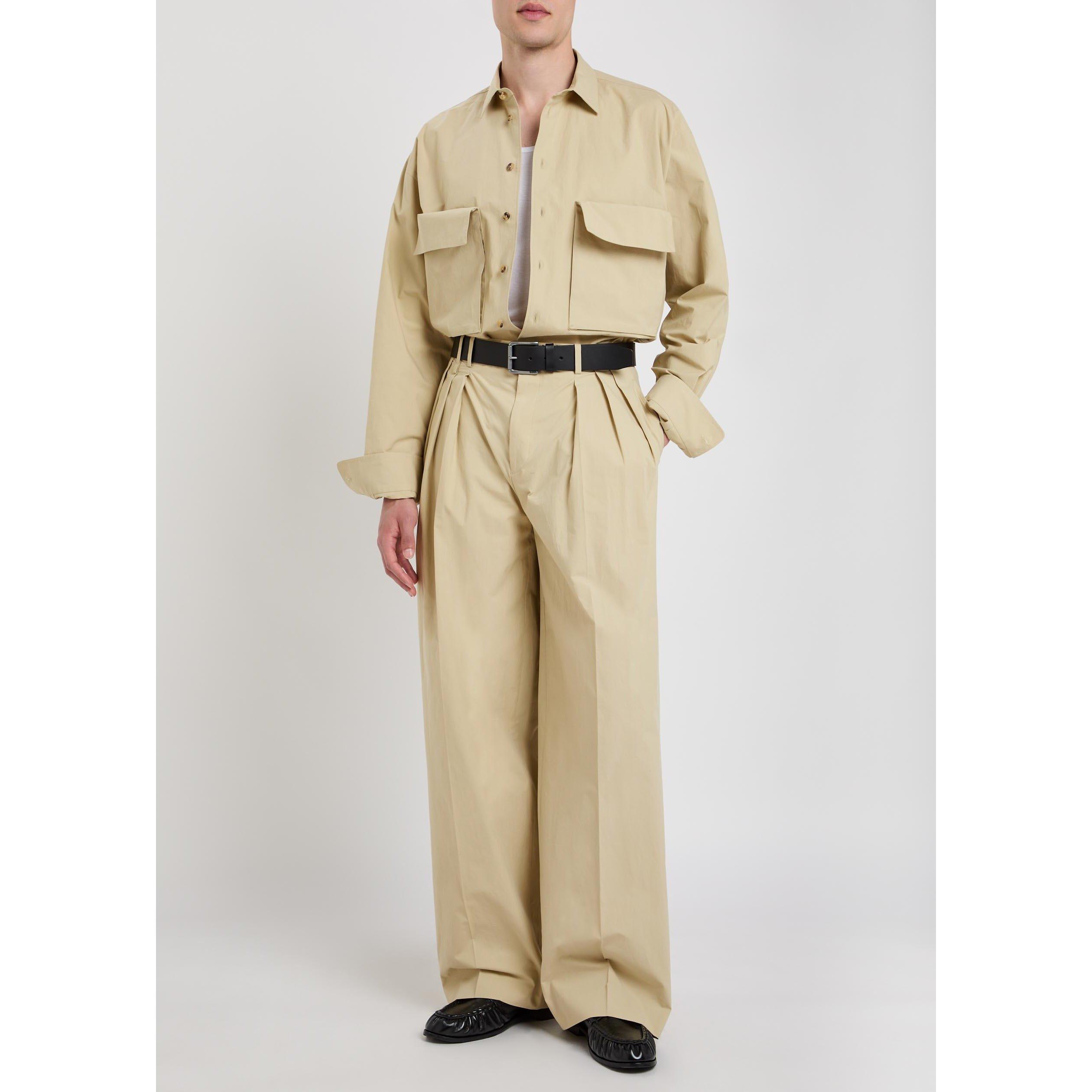 OFF WHITE - Calvin Klein - Men's Baxter Wide-Leg Trousers - 5