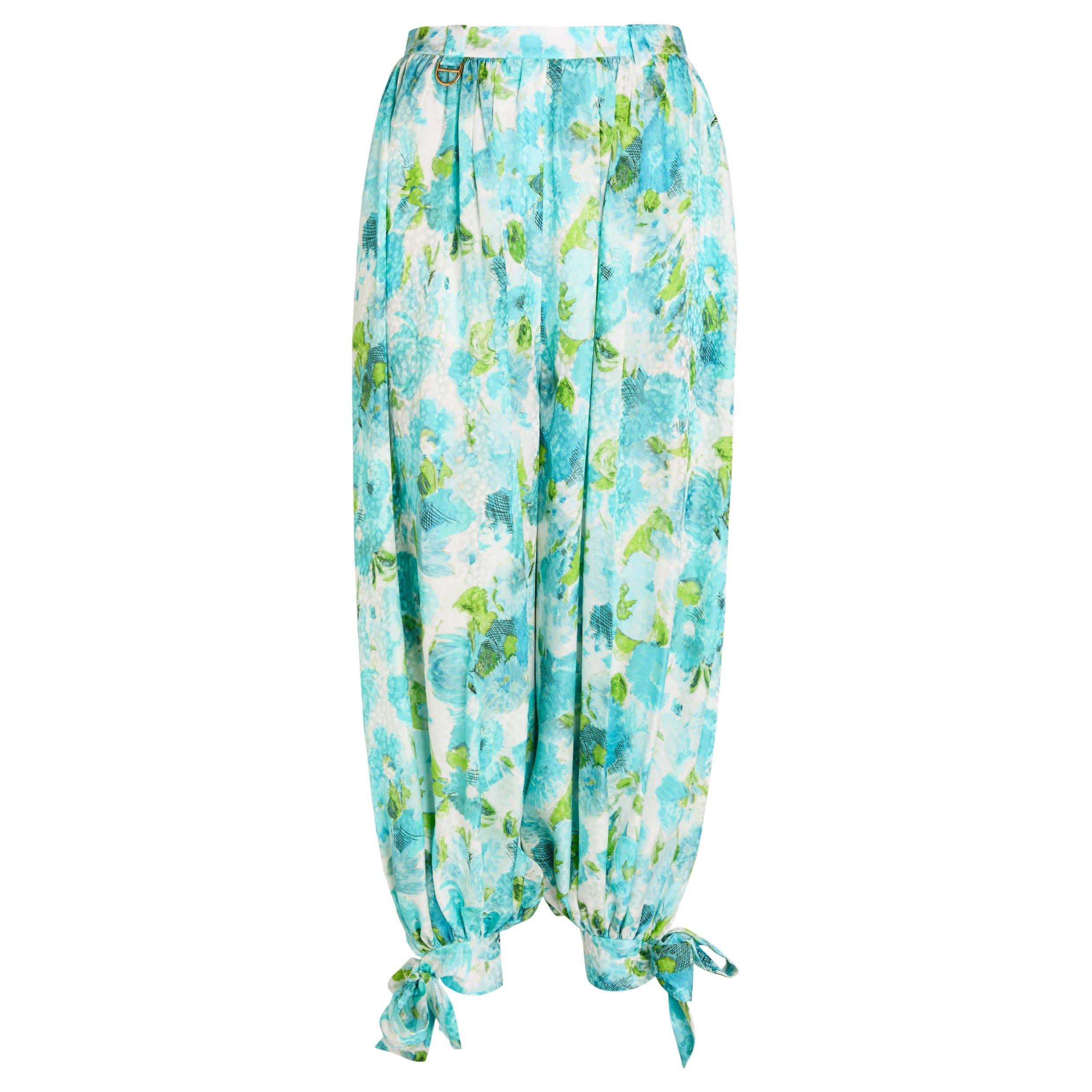 BLUE AND OTHER - Chloe - Women's Silk Tapered Trousers - 1