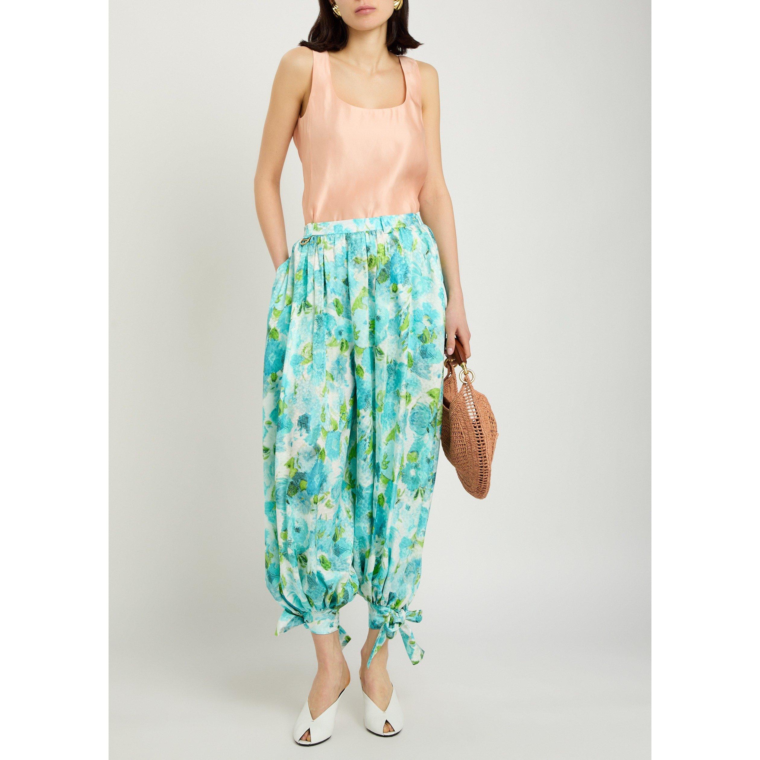 BLUE AND OTHER - Chloe - Women's Silk Tapered Trousers - 5