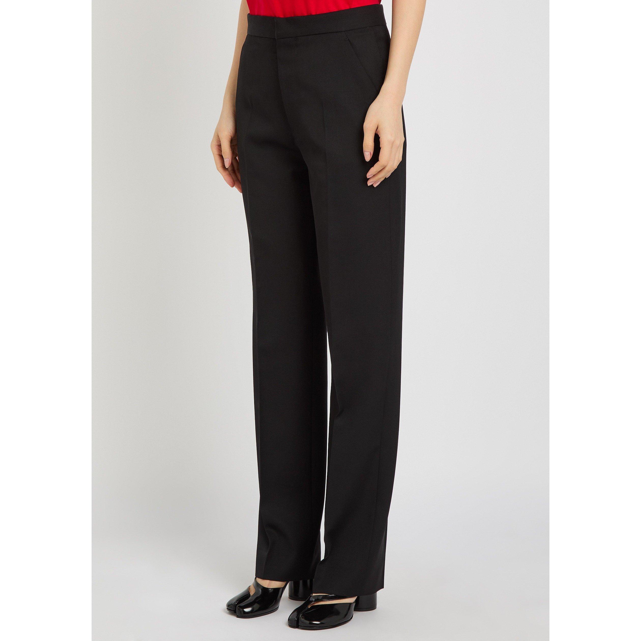 BLACK - Maison Margiela - Women's Virgin Wool Tapered Trousers - 2