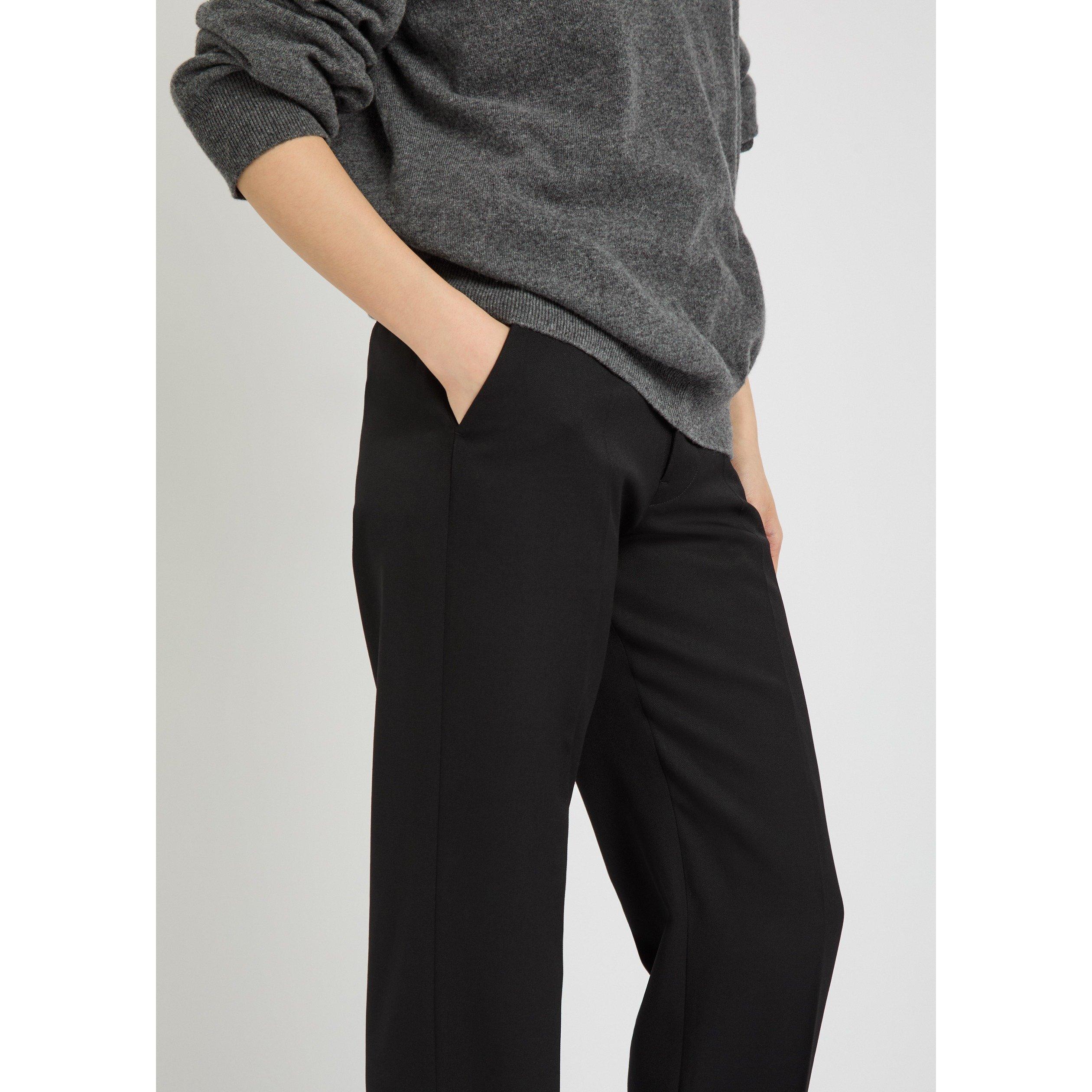 BLACK - Maison Margiela - Women's Virgin Wool Tapered Trousers - 4