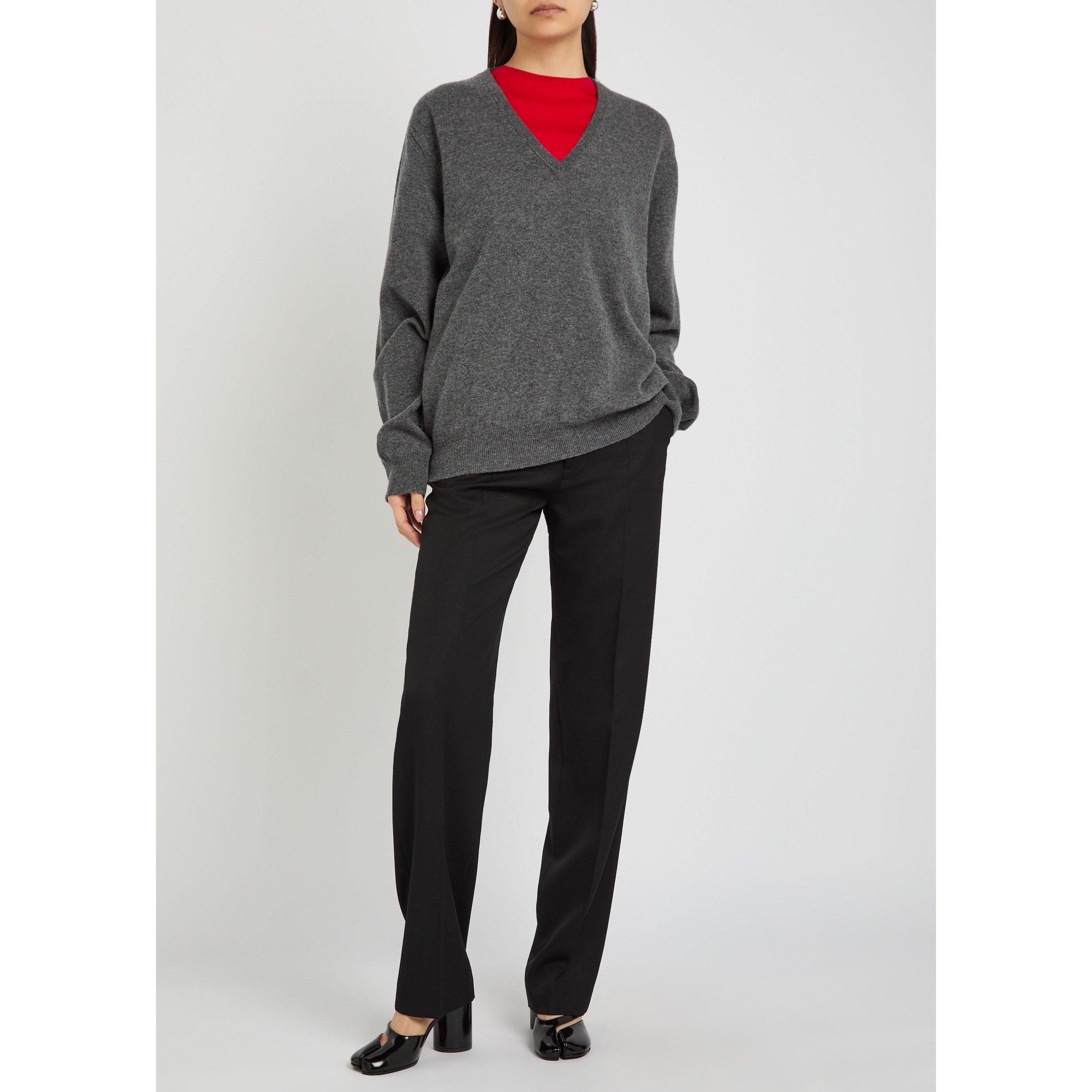BLACK - Maison Margiela - Women's Virgin Wool Tapered Trousers - 5