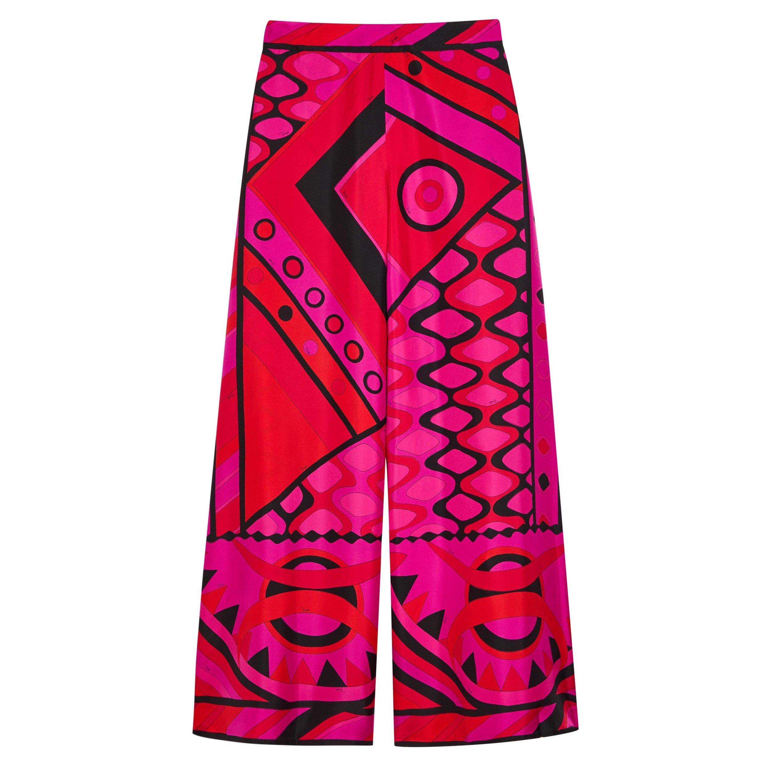 PINK AND OTHER - PUCCI - PANTALONE - SILK TWILL