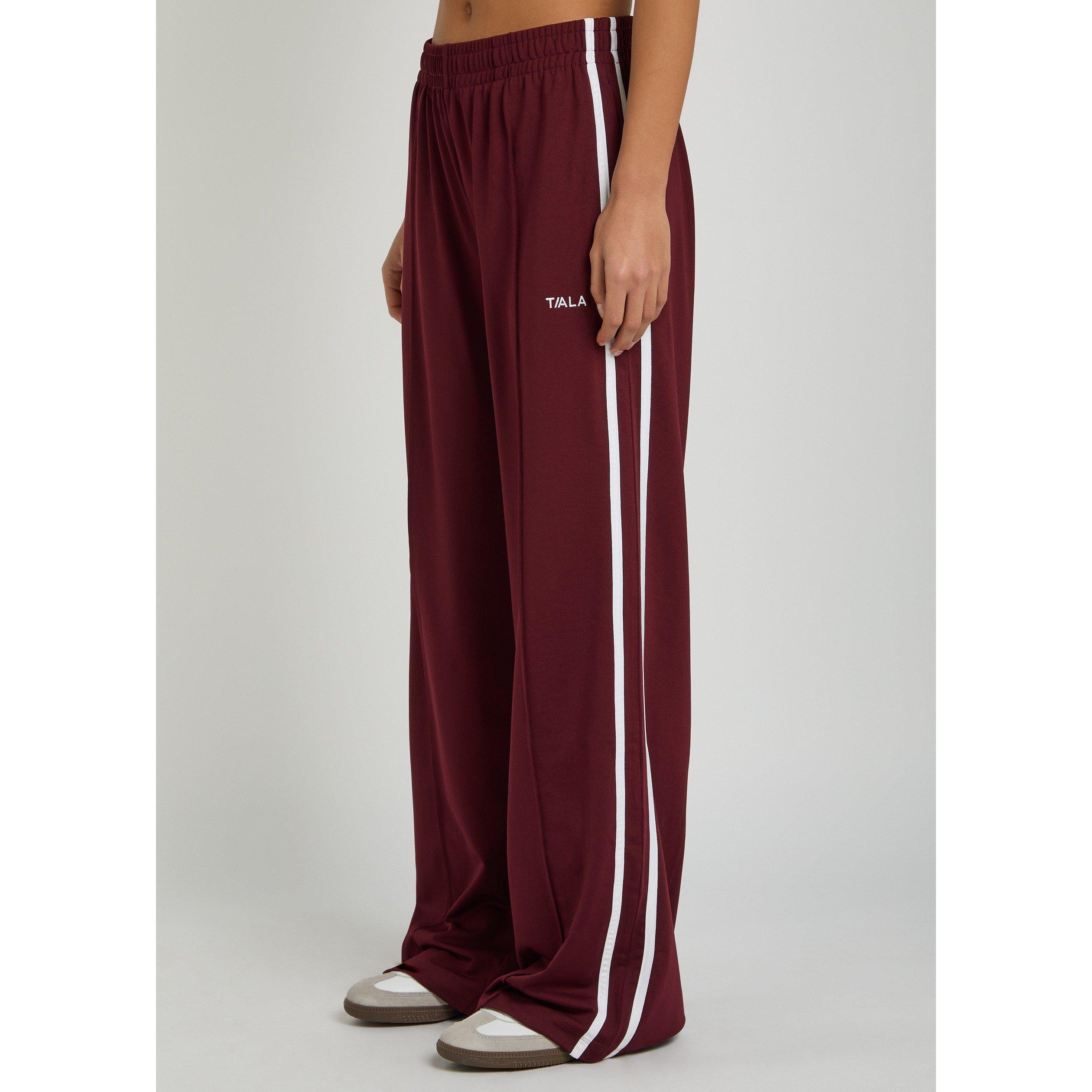 DARK RED - TALA - TR STRIPE STRAIGHT LEG JOGGER - 2