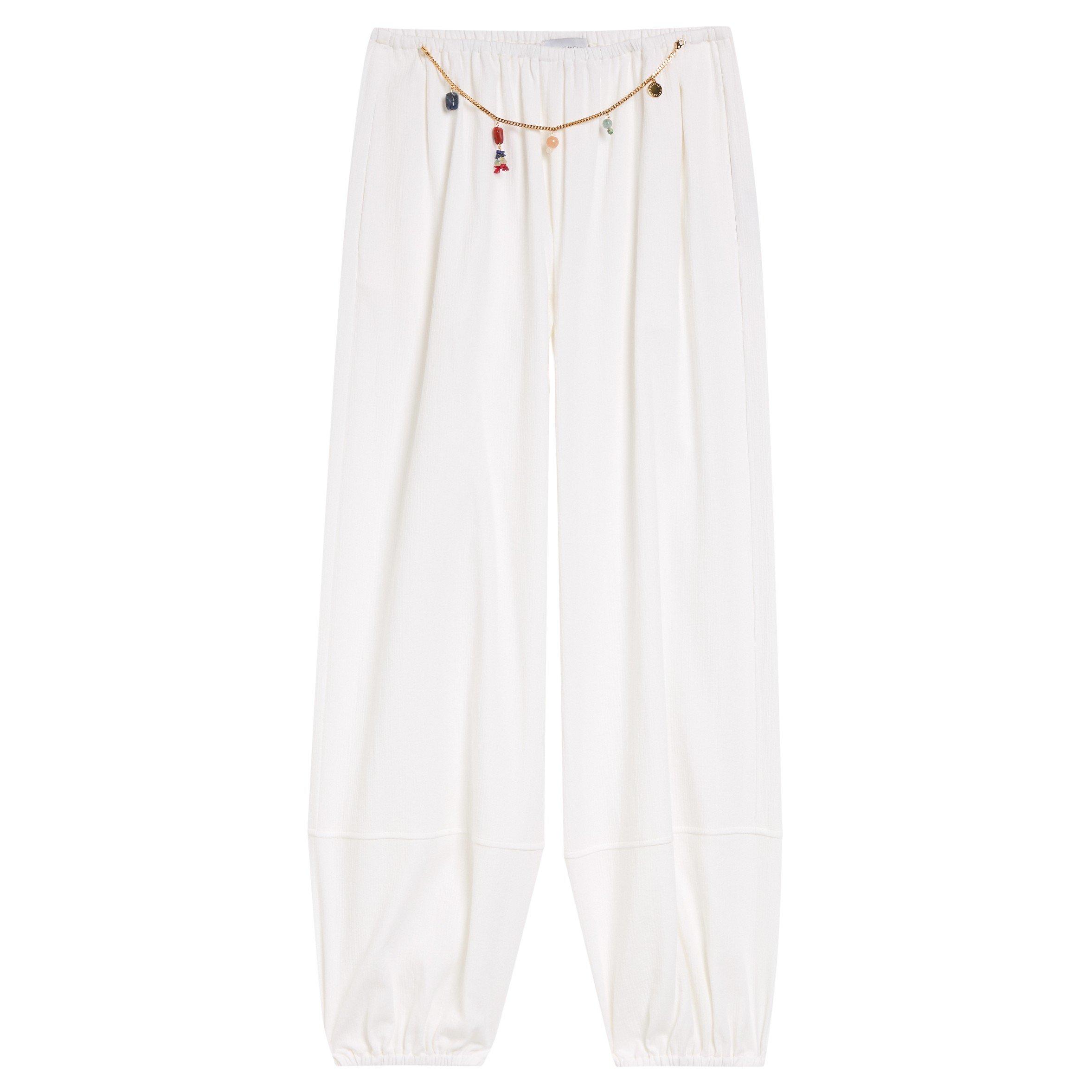 WHITE - Stella McCartney - Women's Balloon Cotton Trousers - 1