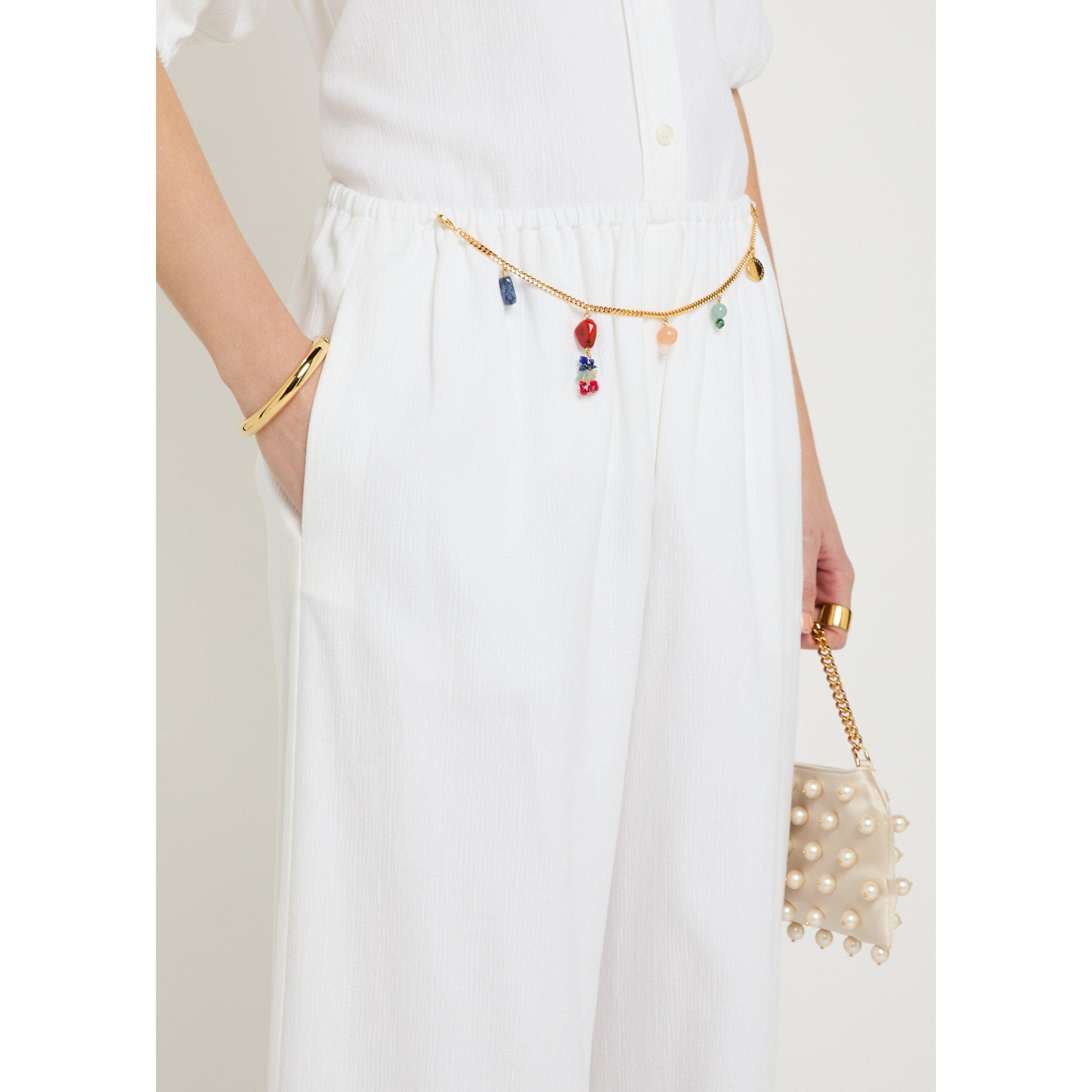WHITE - Stella McCartney - Women's Balloon Cotton Trousers - 4