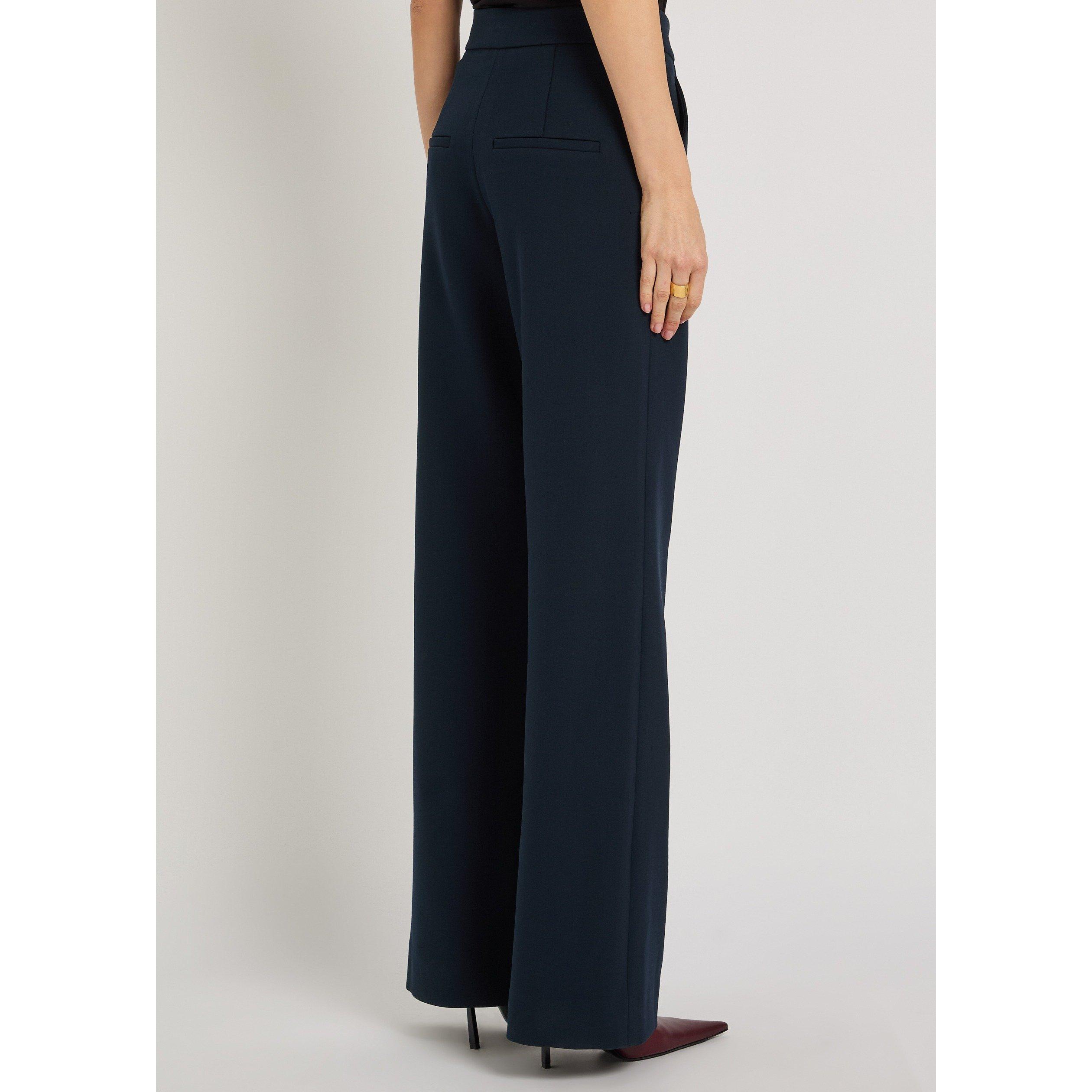 NAVY - Veronica Beard - Women's Tonelli Wide-Leg Trousers - 3
