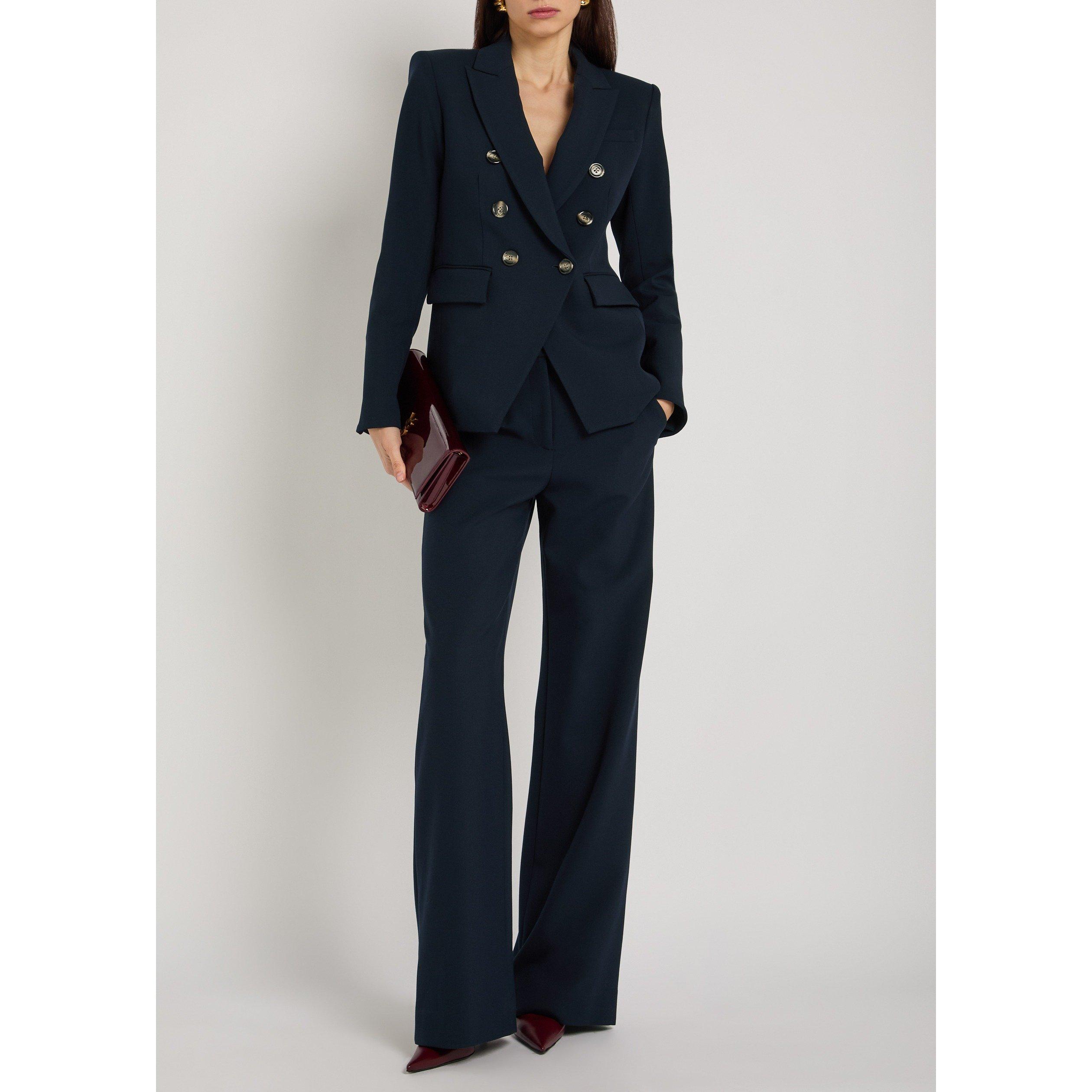NAVY - Veronica Beard - Women's Tonelli Wide-Leg Trousers - 5