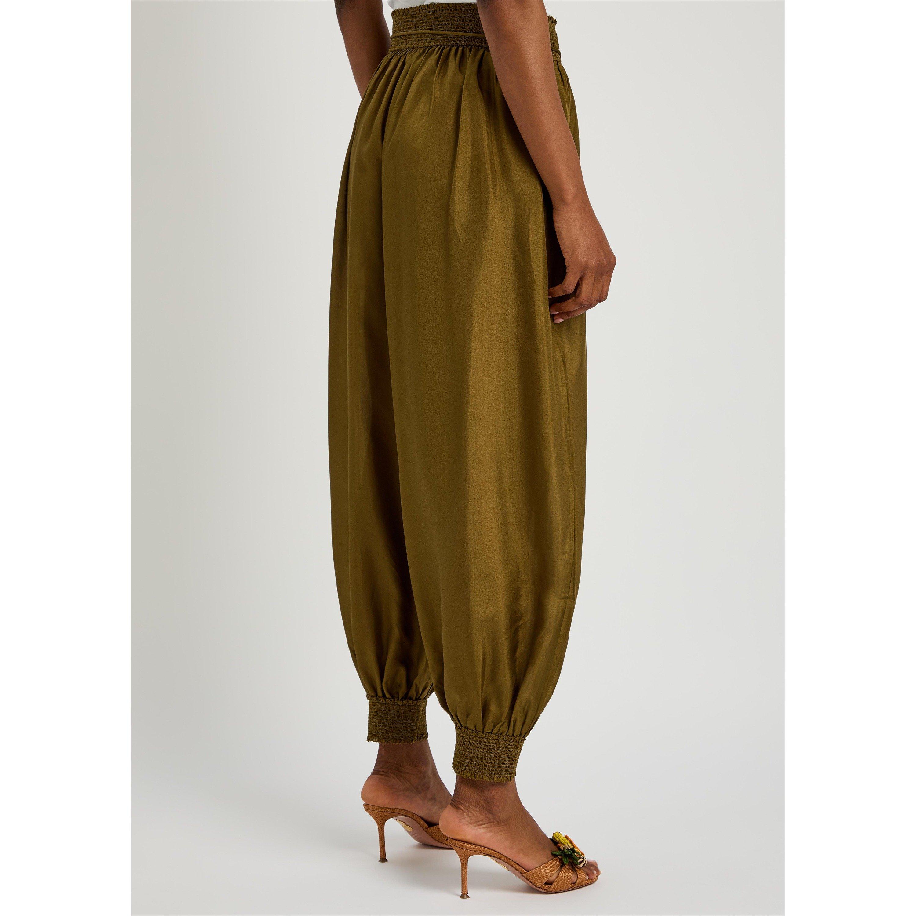 OLIVE - Zimmermann - Women's Mahon Silk Harem Trousers - 3