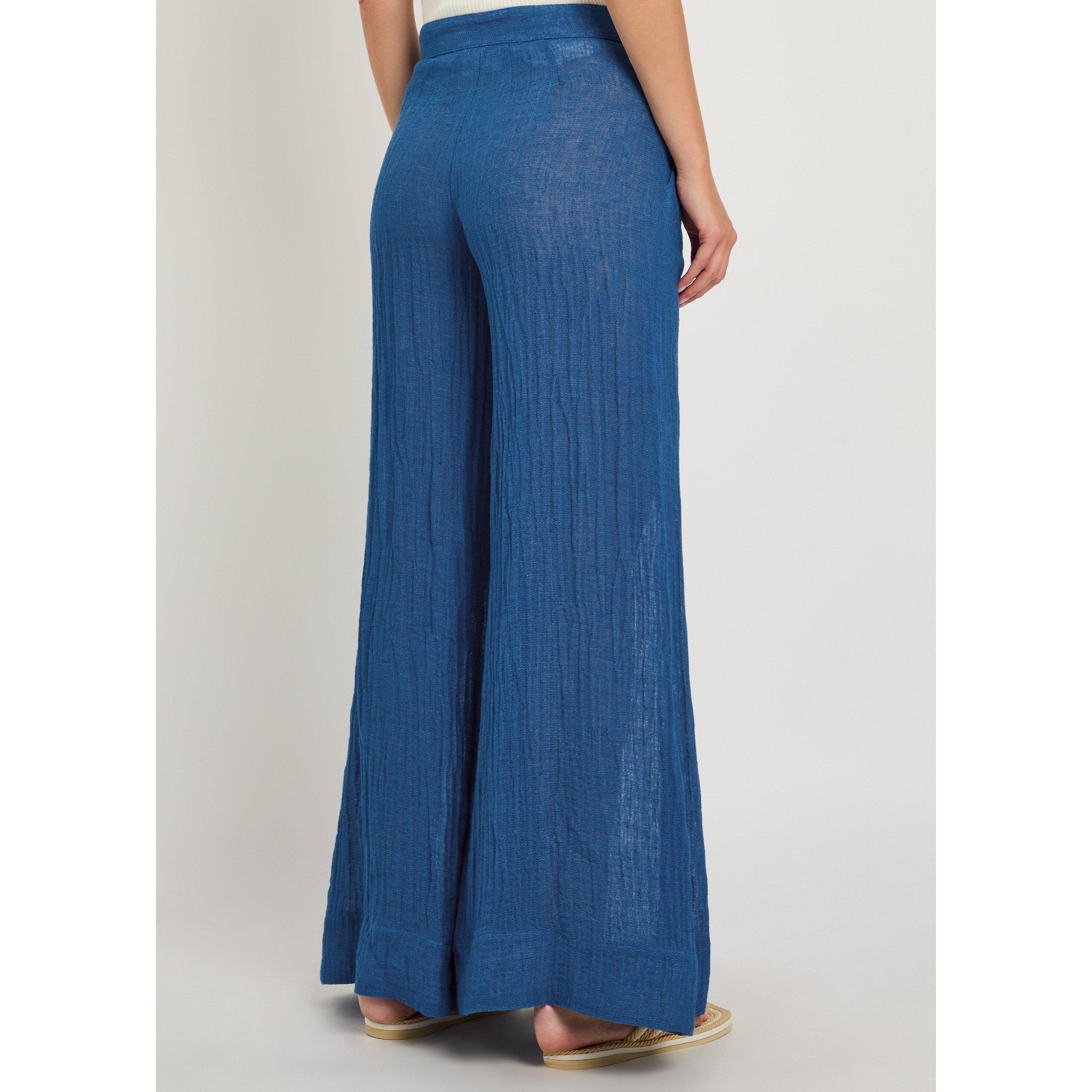 BLUE - Lisa Marie Fernandez - TR LOW-WAIST WIDE LEG PANT - 3