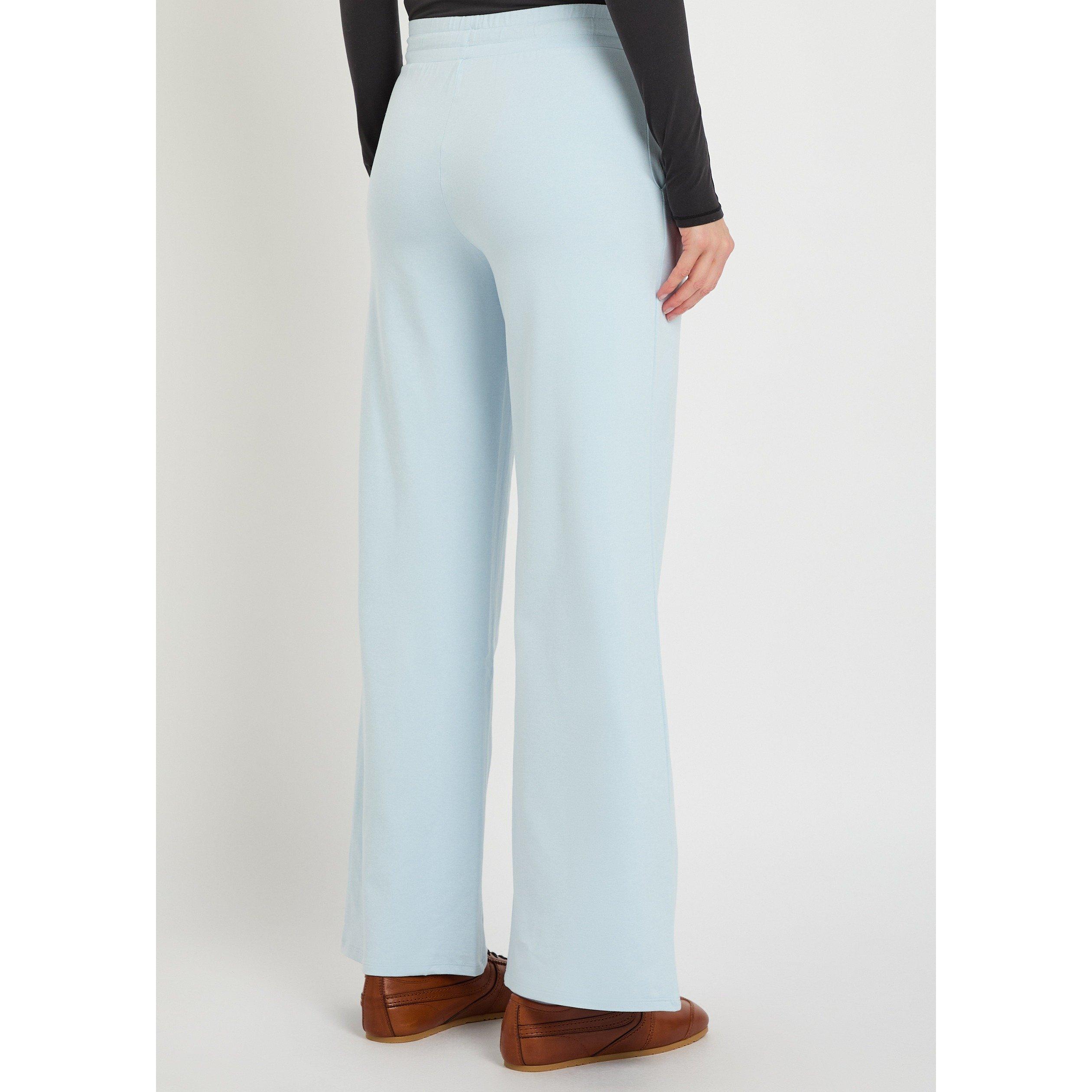 LIGHT BLUE - Vuori - Women's Halo Essential Wide-Leg Joggers - 3