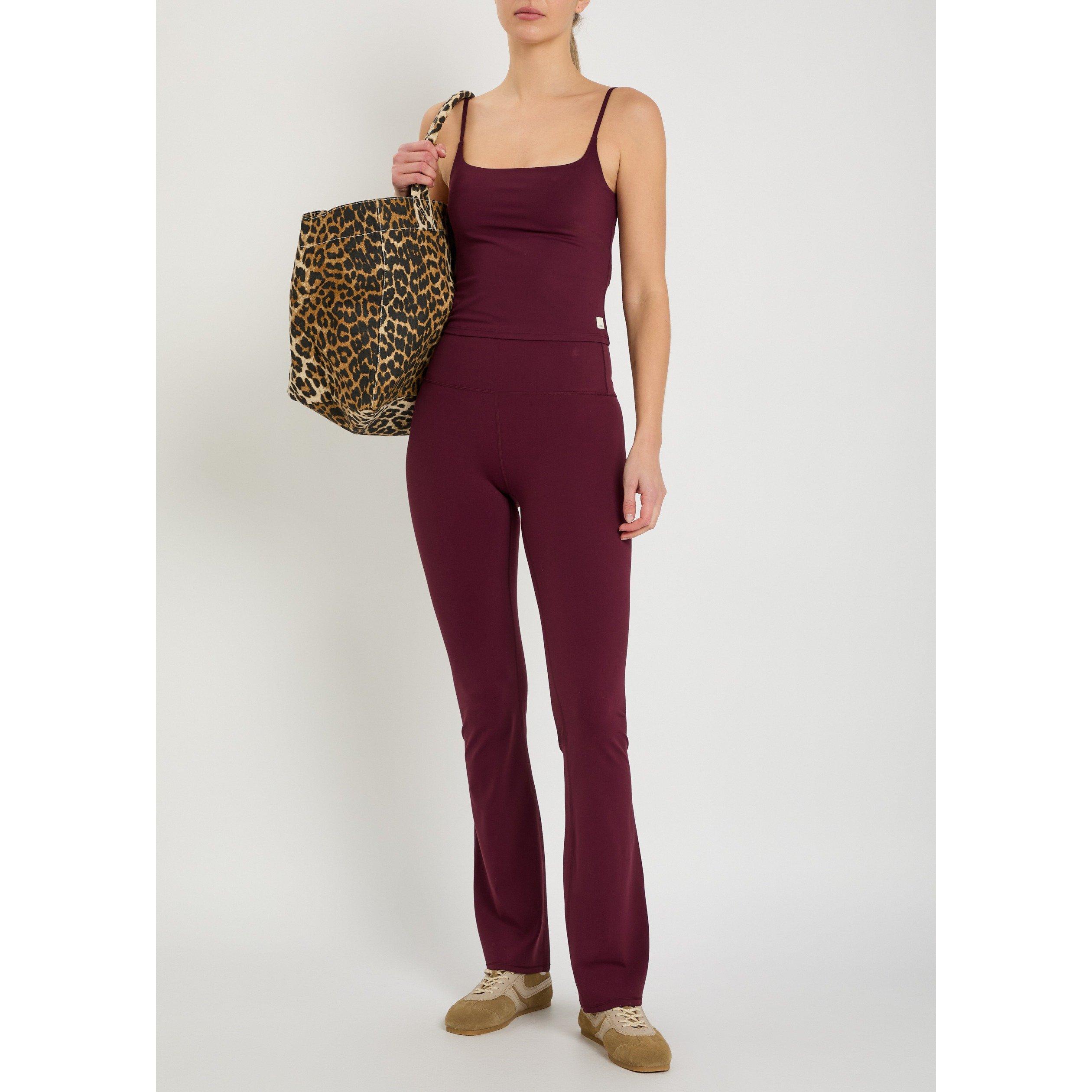 BURGUNDY - Vuori - Women's AllTheFeels Slim-Flare Leggings - 5