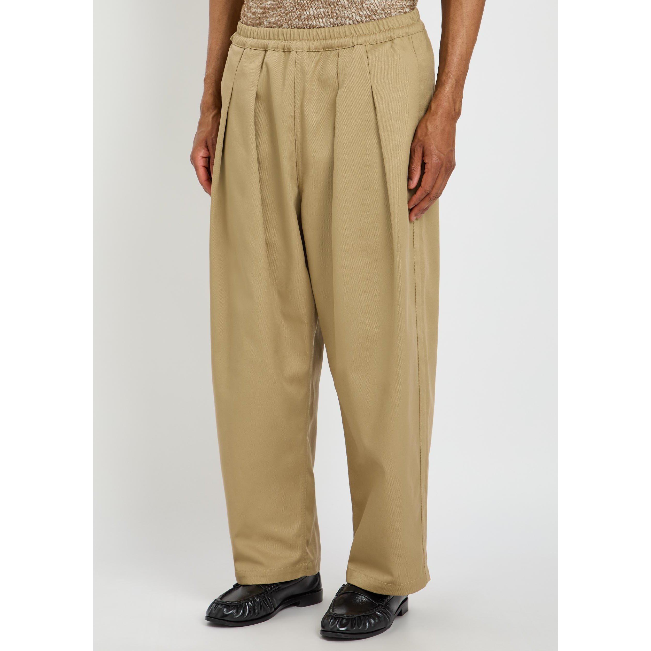 BEIGE - Maison Margiela - MM WIDE CROPPED TROUSERS - 2