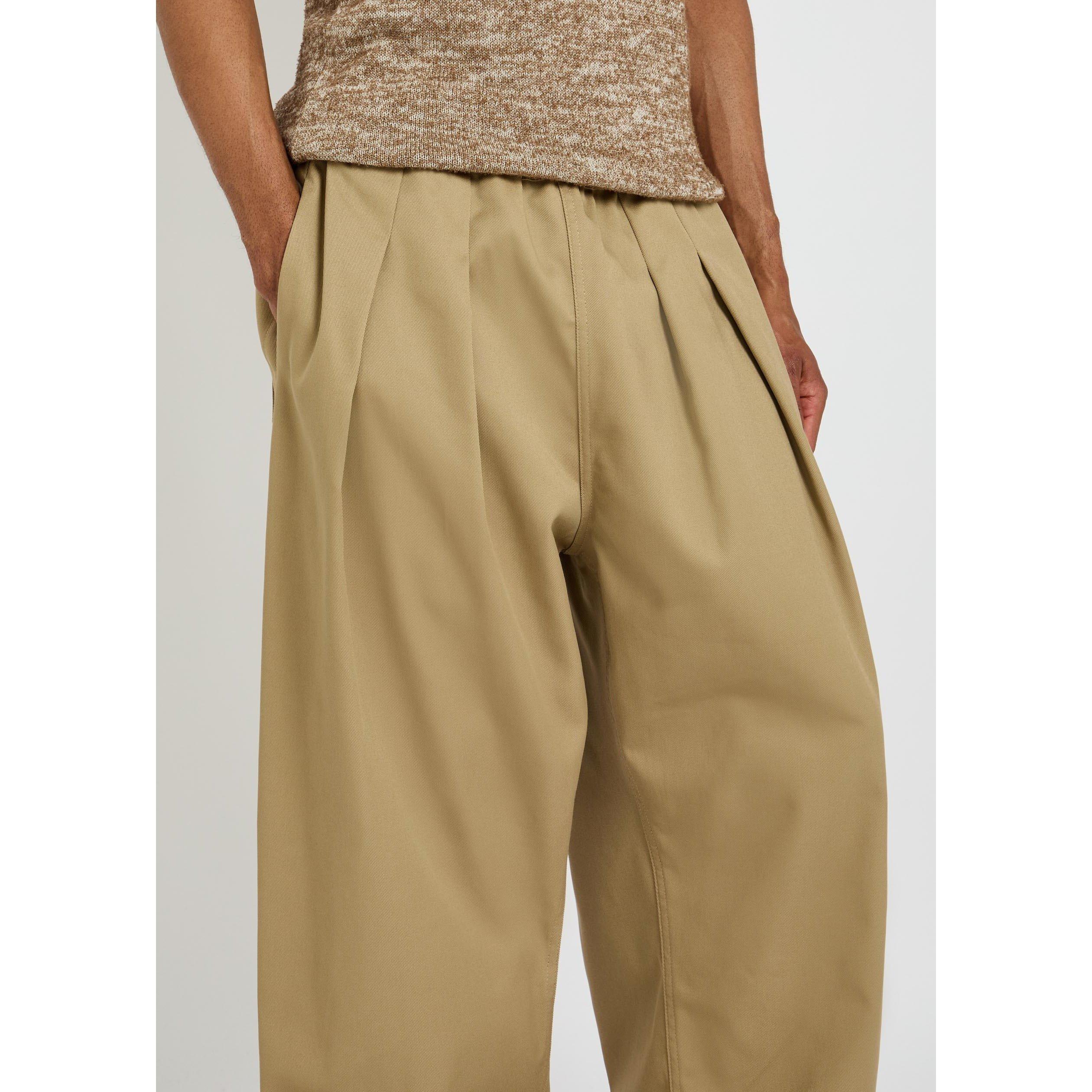 BEIGE - Maison Margiela - MM WIDE CROPPED TROUSERS - 4