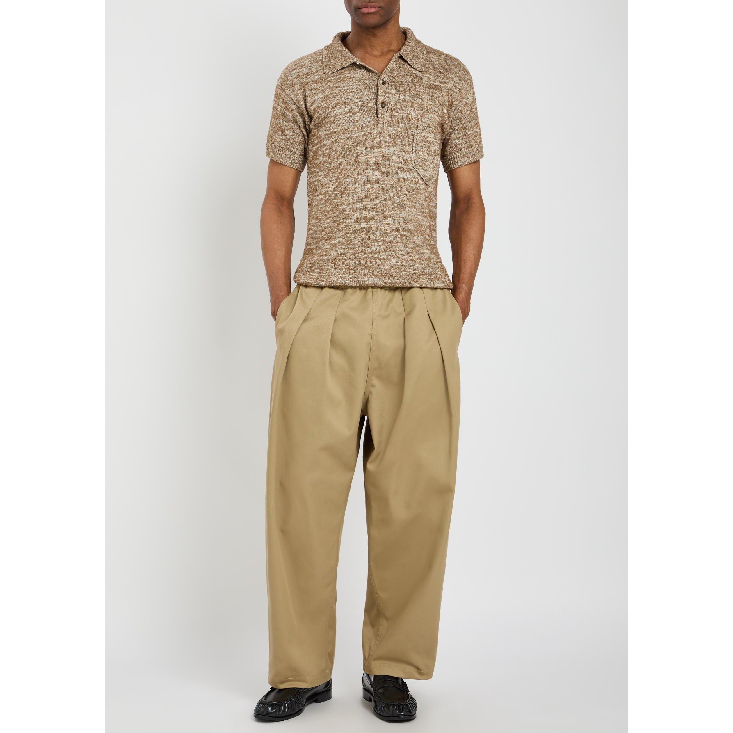 BEIGE - Maison Margiela - MM WIDE CROPPED TROUSERS - 5