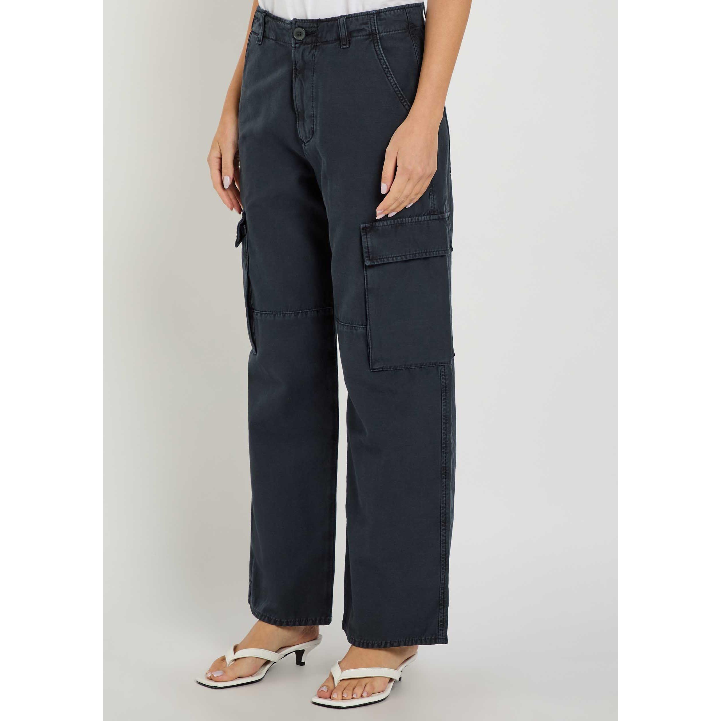 NAVY - Citizens Of Humanity - Women's Esme Cotton Cargo Trousers - 2