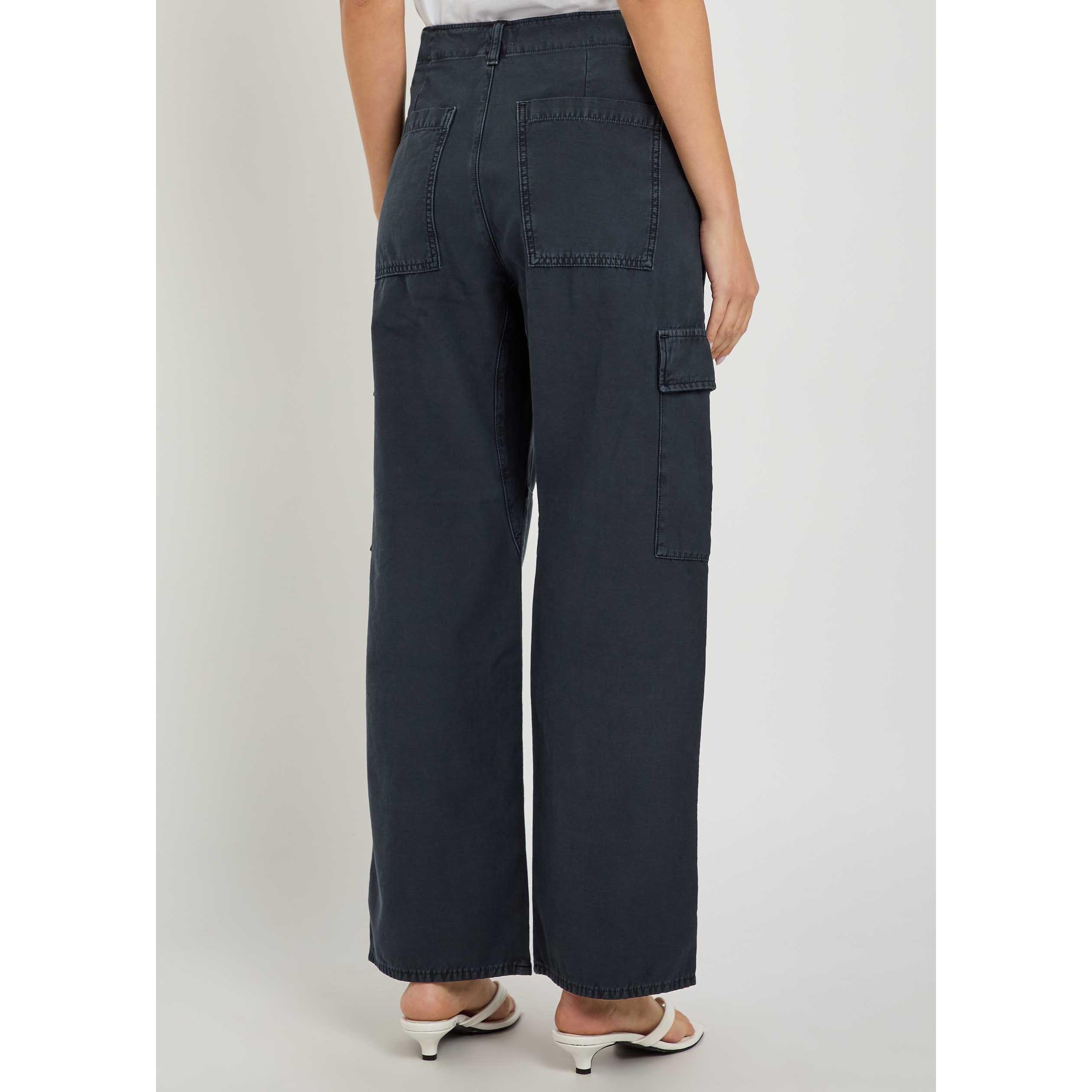 NAVY - Citizens Of Humanity - Women's Esme Cotton Cargo Trousers - 3
