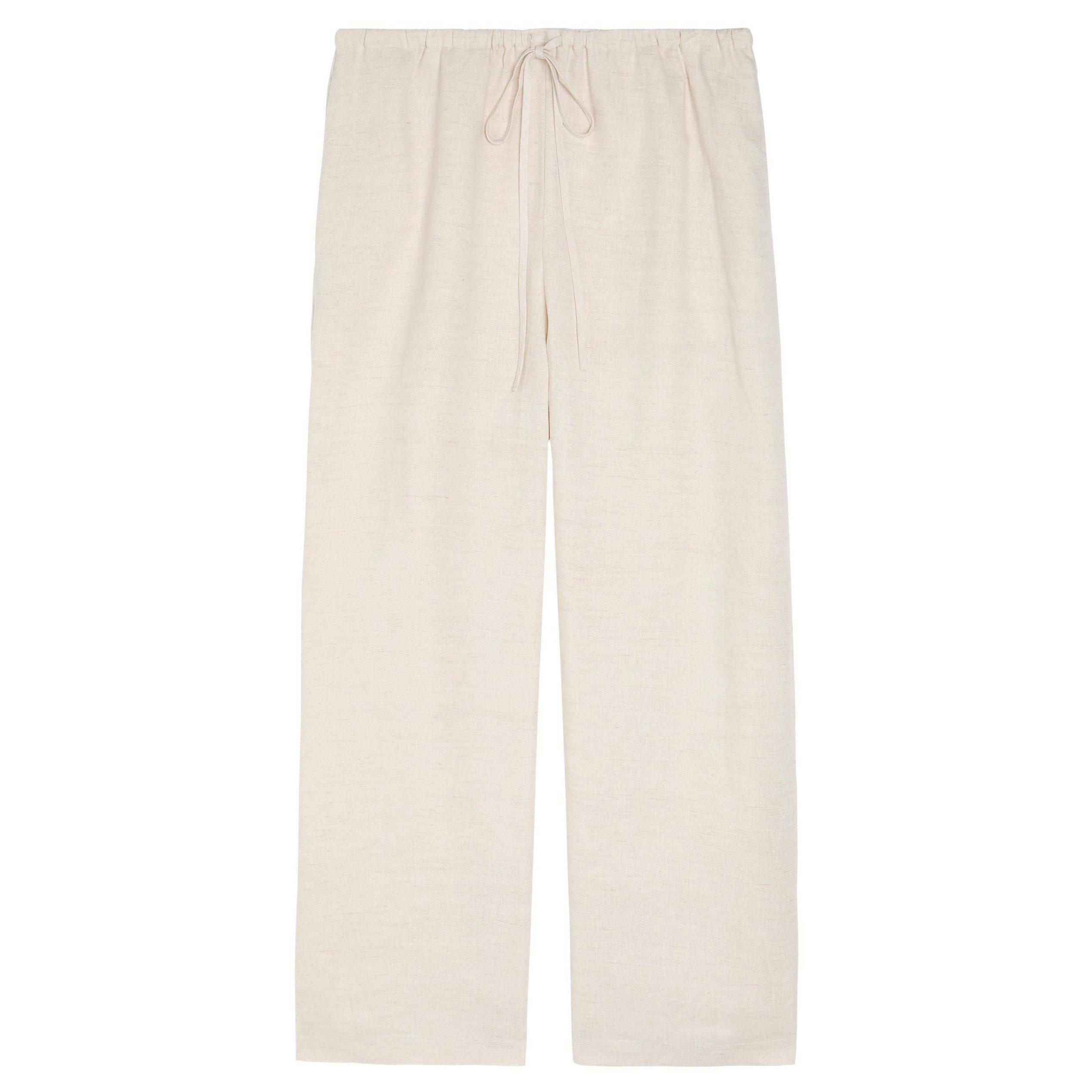 BEIGE - Staud - TR MATEO LINEN CROPPED PANT - 1