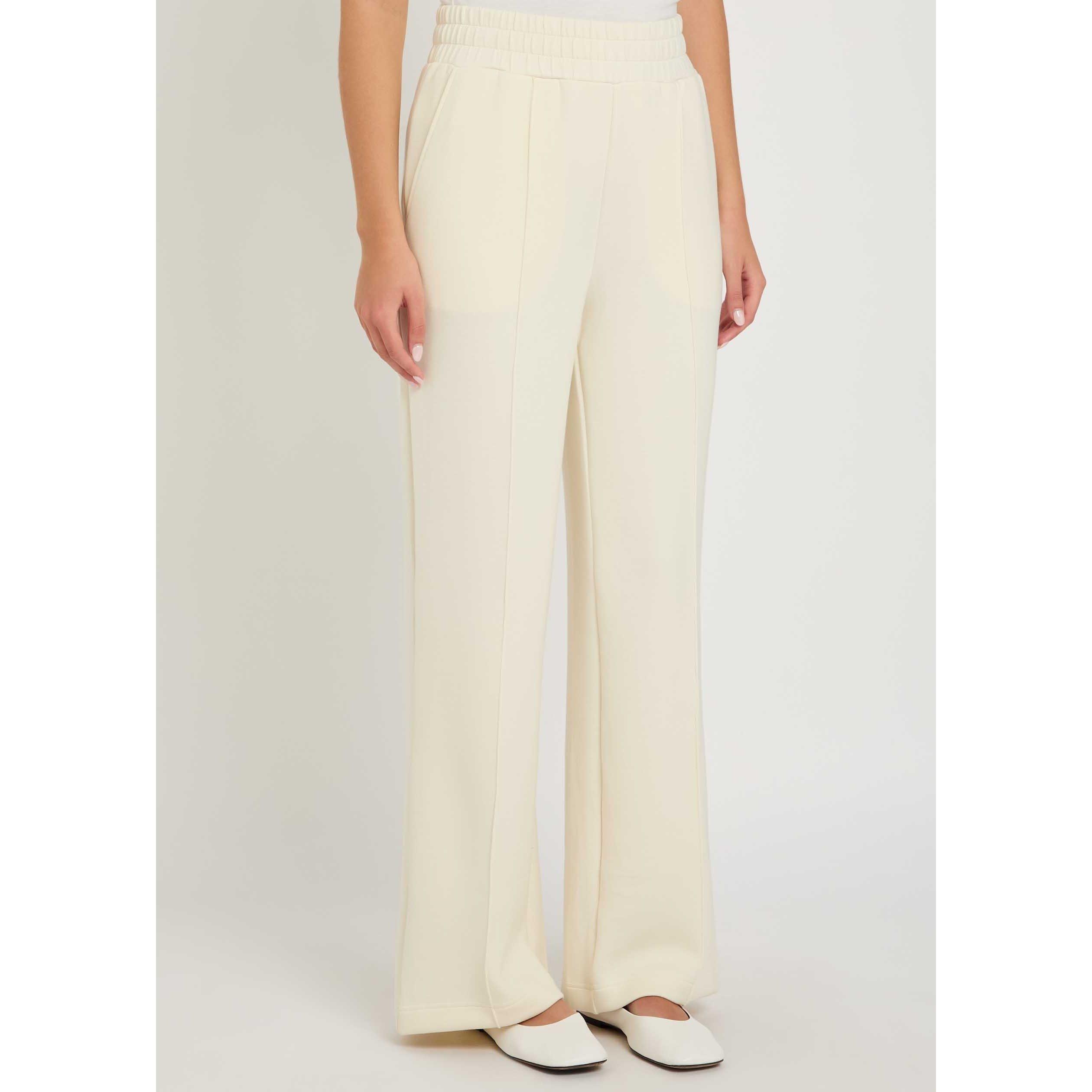 CREAM - Varley - Women's High-Waisted Wide-Leg Trousers - 2