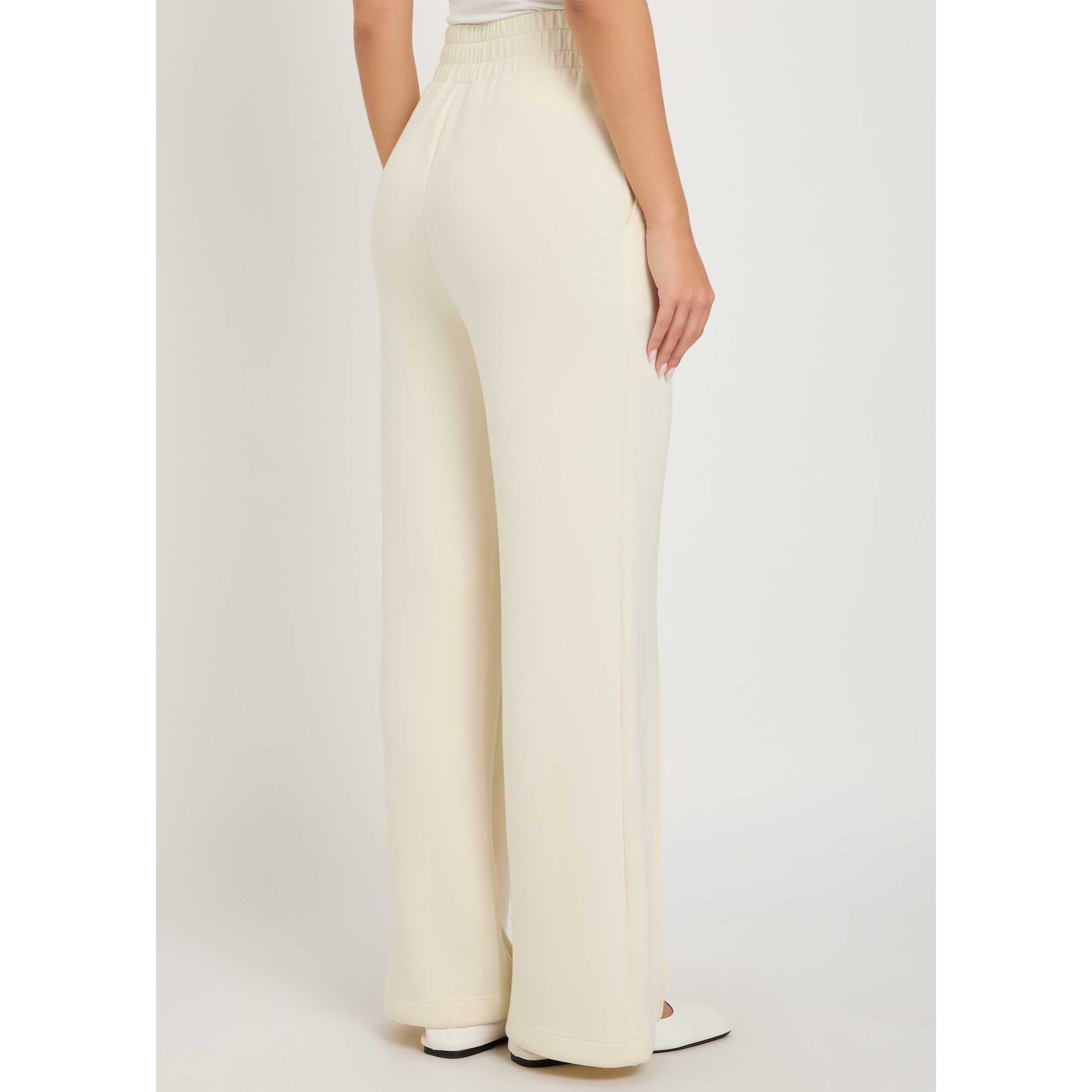 CREAM - Varley - Women's High-Waisted Wide-Leg Trousers - 3