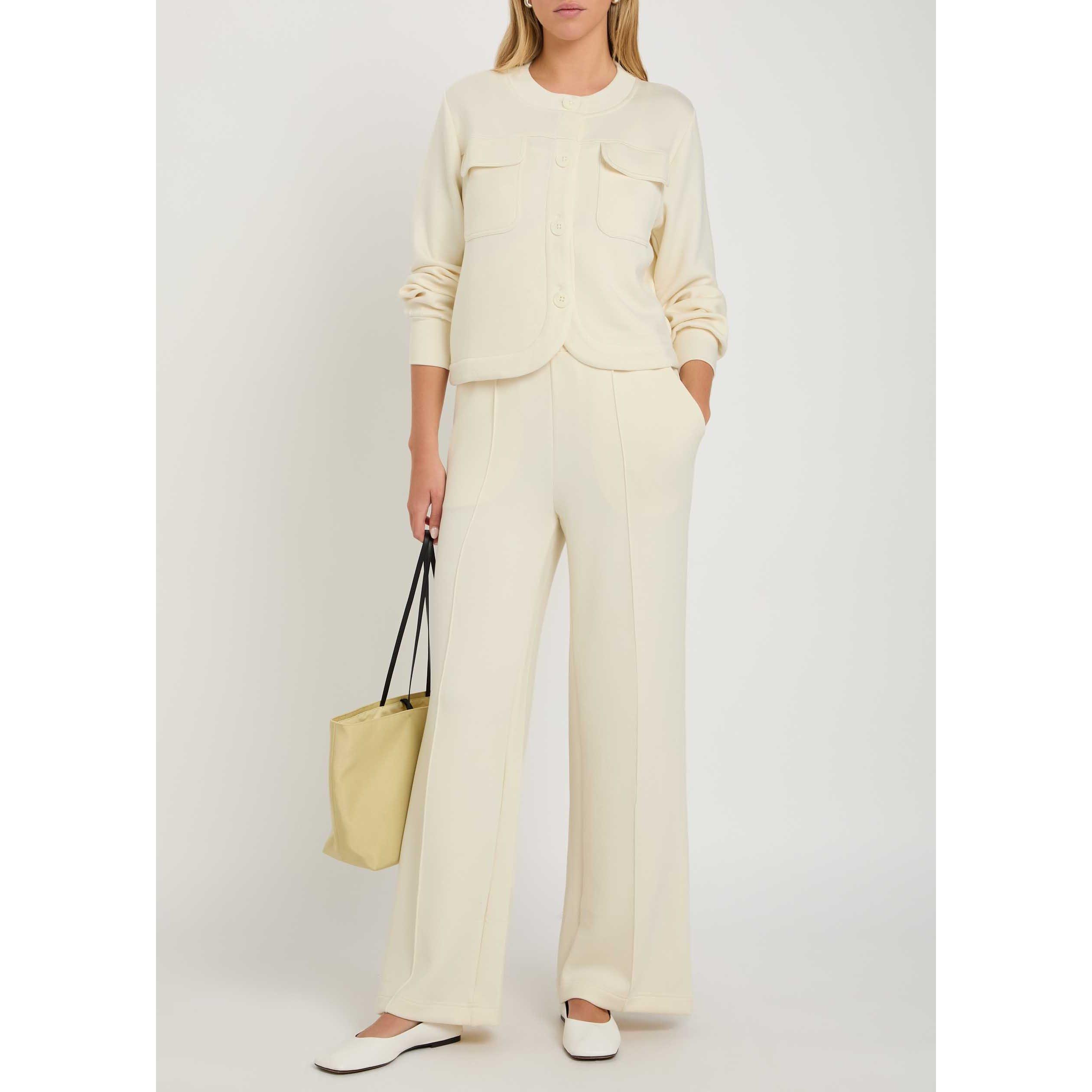 CREAM - Varley - Women's High-Waisted Wide-Leg Trousers - 5