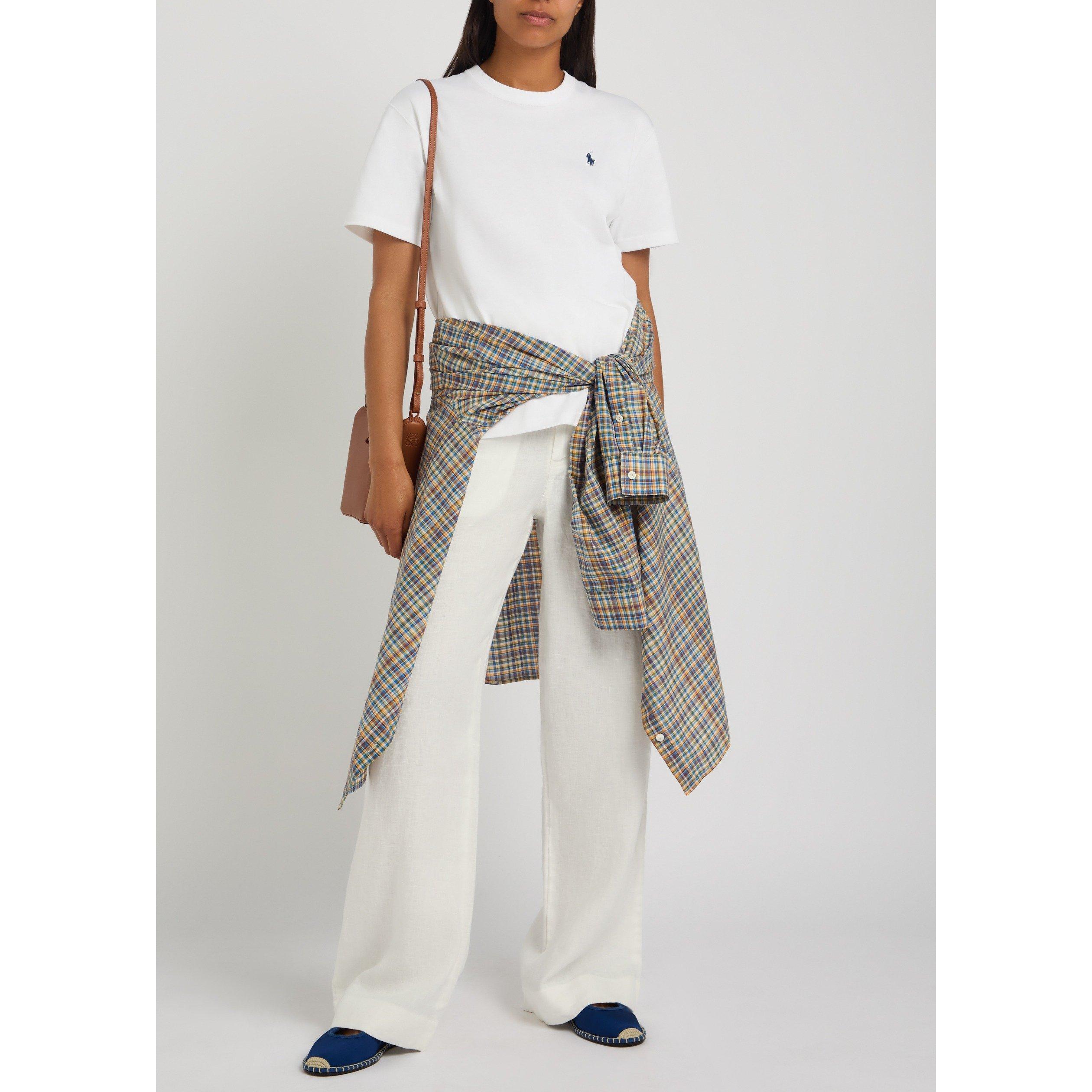 WHITE - Polo Ralph Lauren - TR WOVEN WIDE LEG TROUSERS - 5