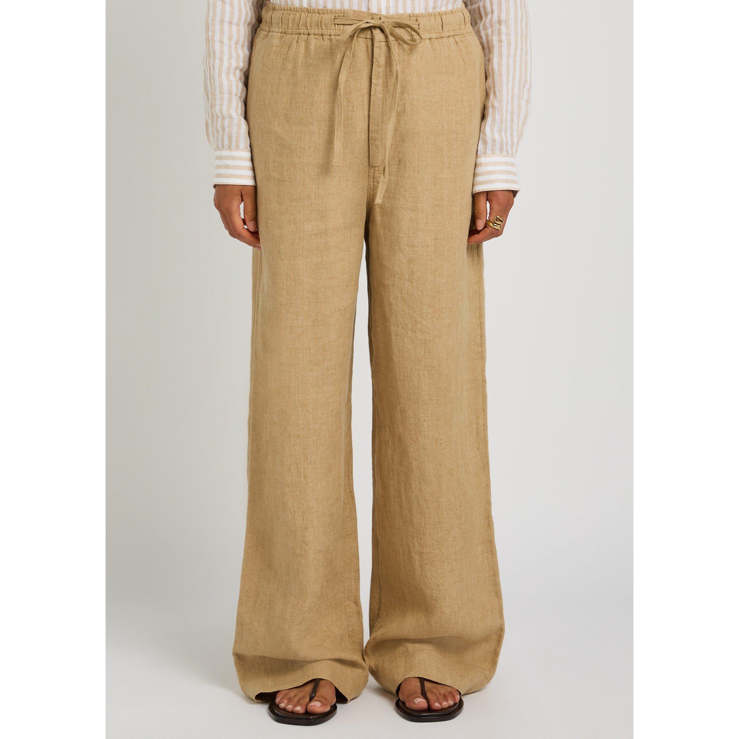 BROWN - Polo Ralph Lauren - TR WOVEN WIDE LEG TROUSERS - 2
