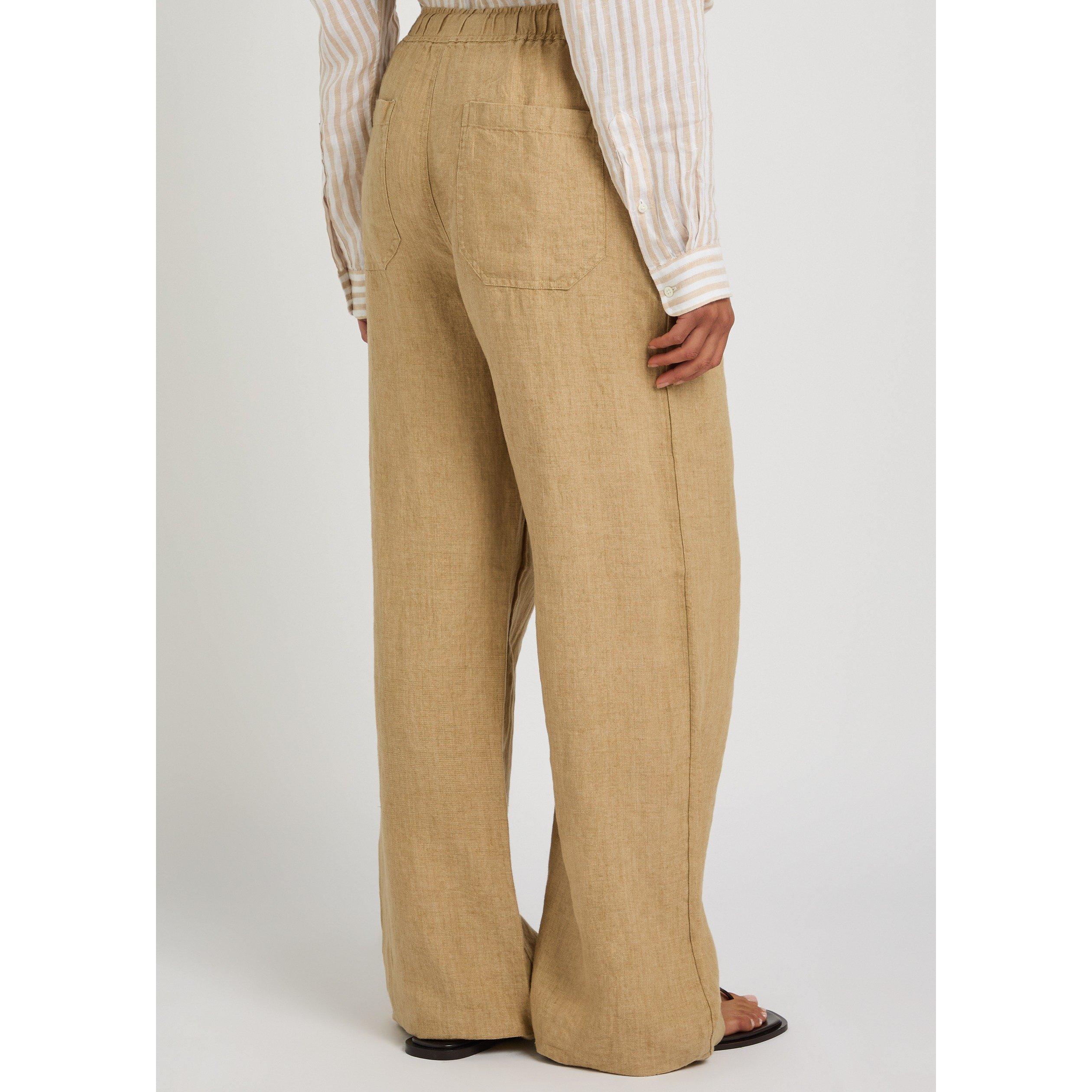 BROWN - Polo Ralph Lauren - TR WOVEN WIDE LEG TROUSERS - 3