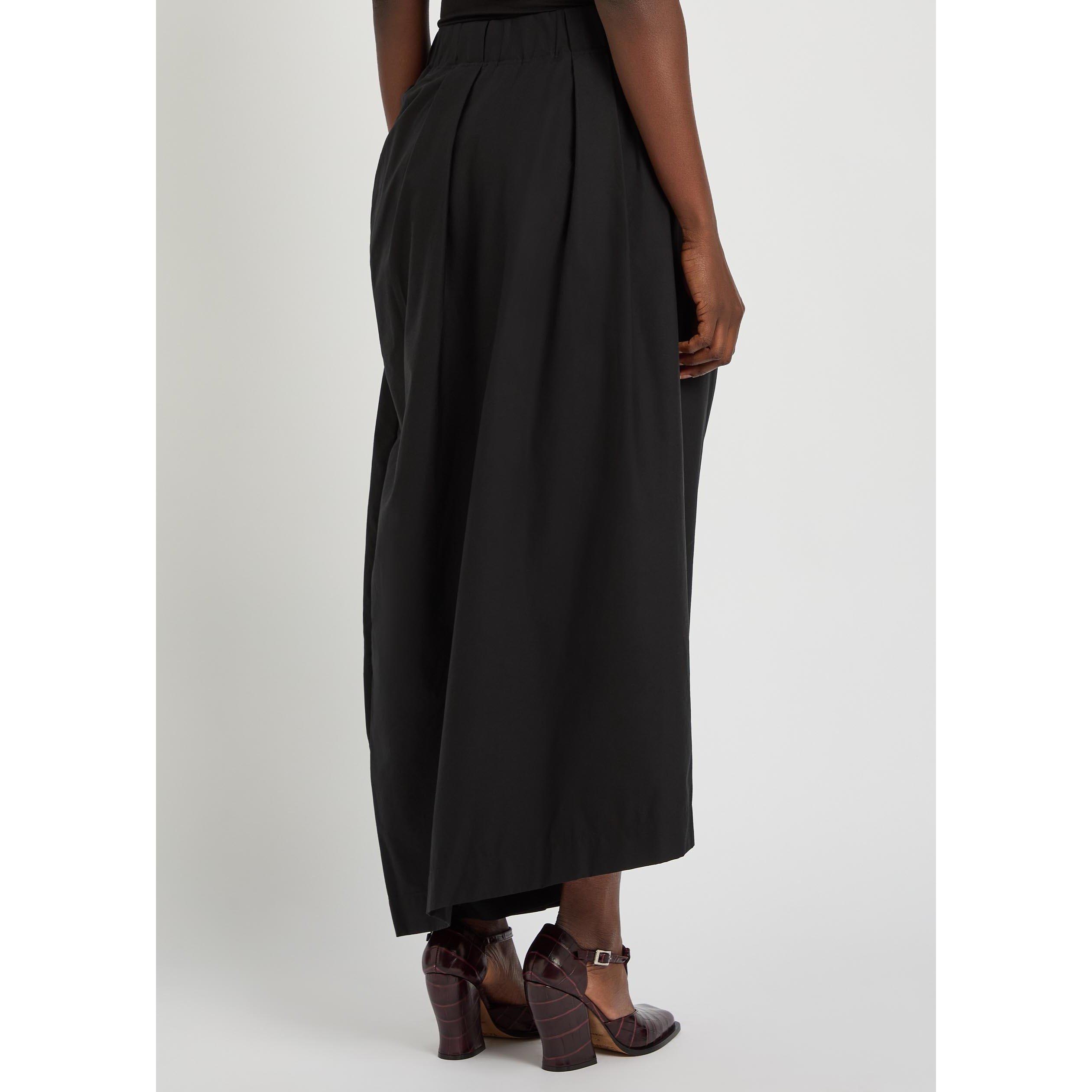 BLACK - Issey Miyake - Women's Twisted Drape Wide Leg Trousers - 3
