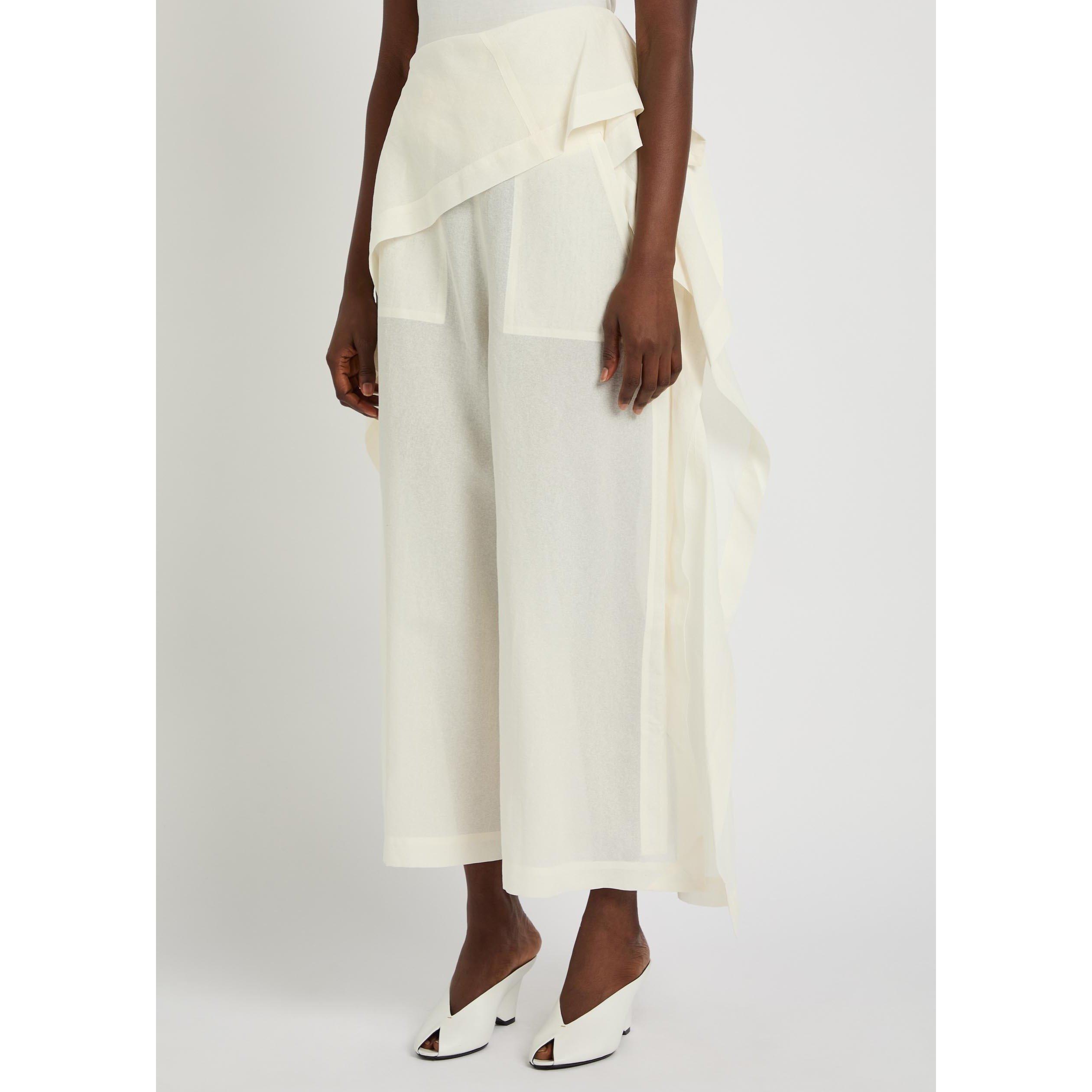 WHITE - Issey Miyake - Women's All Squares Wide-Leg Trousers - 2