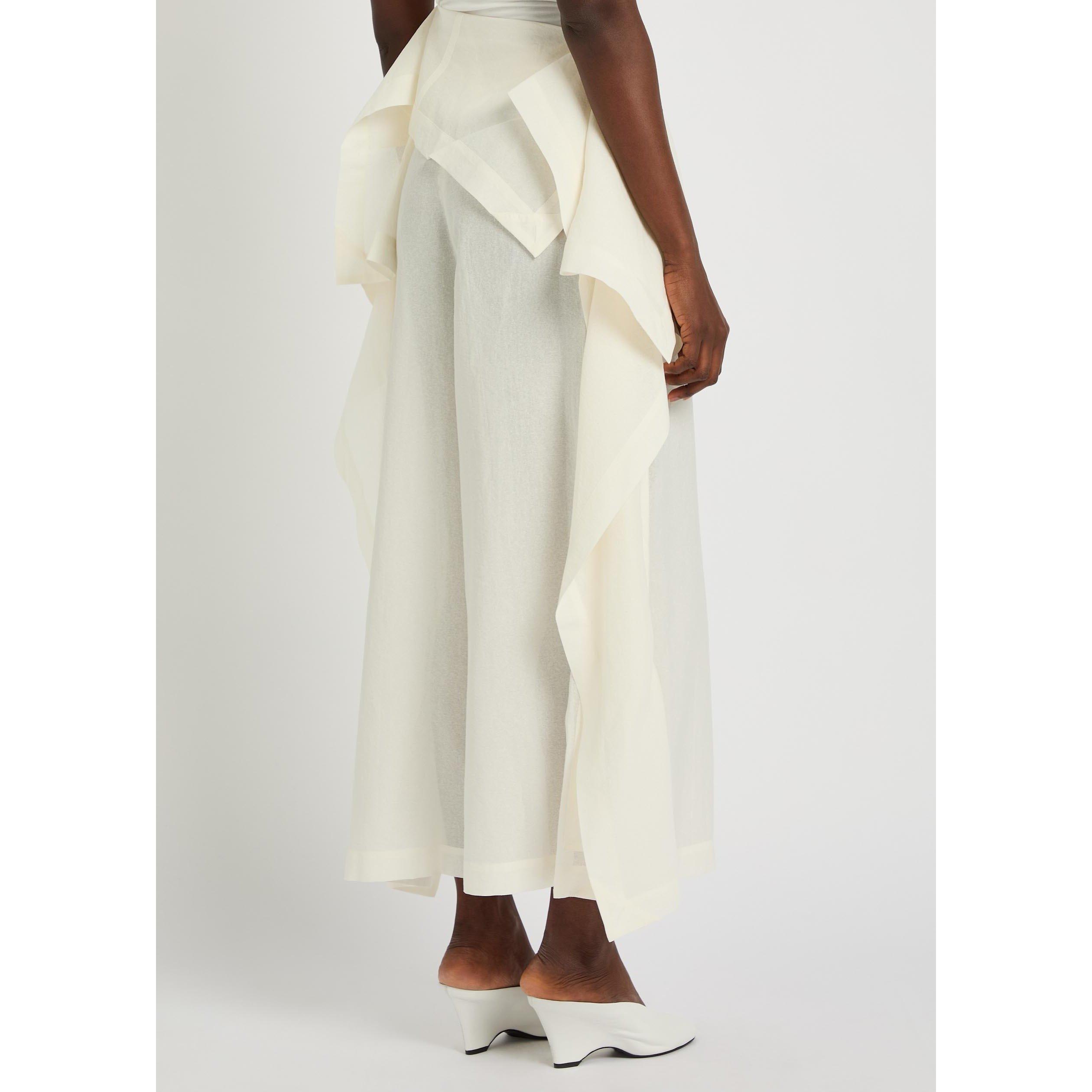 WHITE - Issey Miyake - Women's All Squares Wide-Leg Trousers - 3