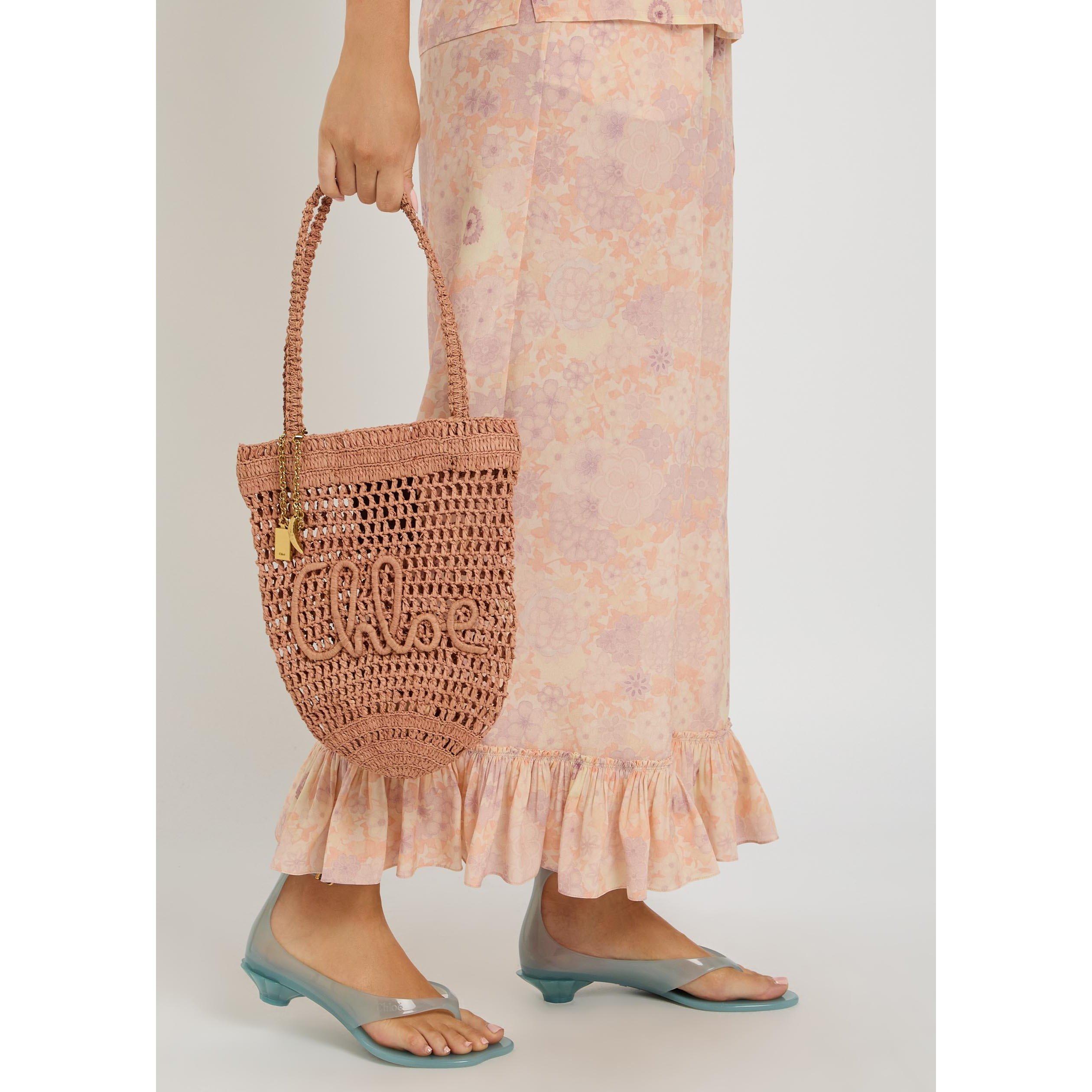 PINK AND OTHER - Chloe - Women's Floral Silk Wide-Leg Trousers - 4
