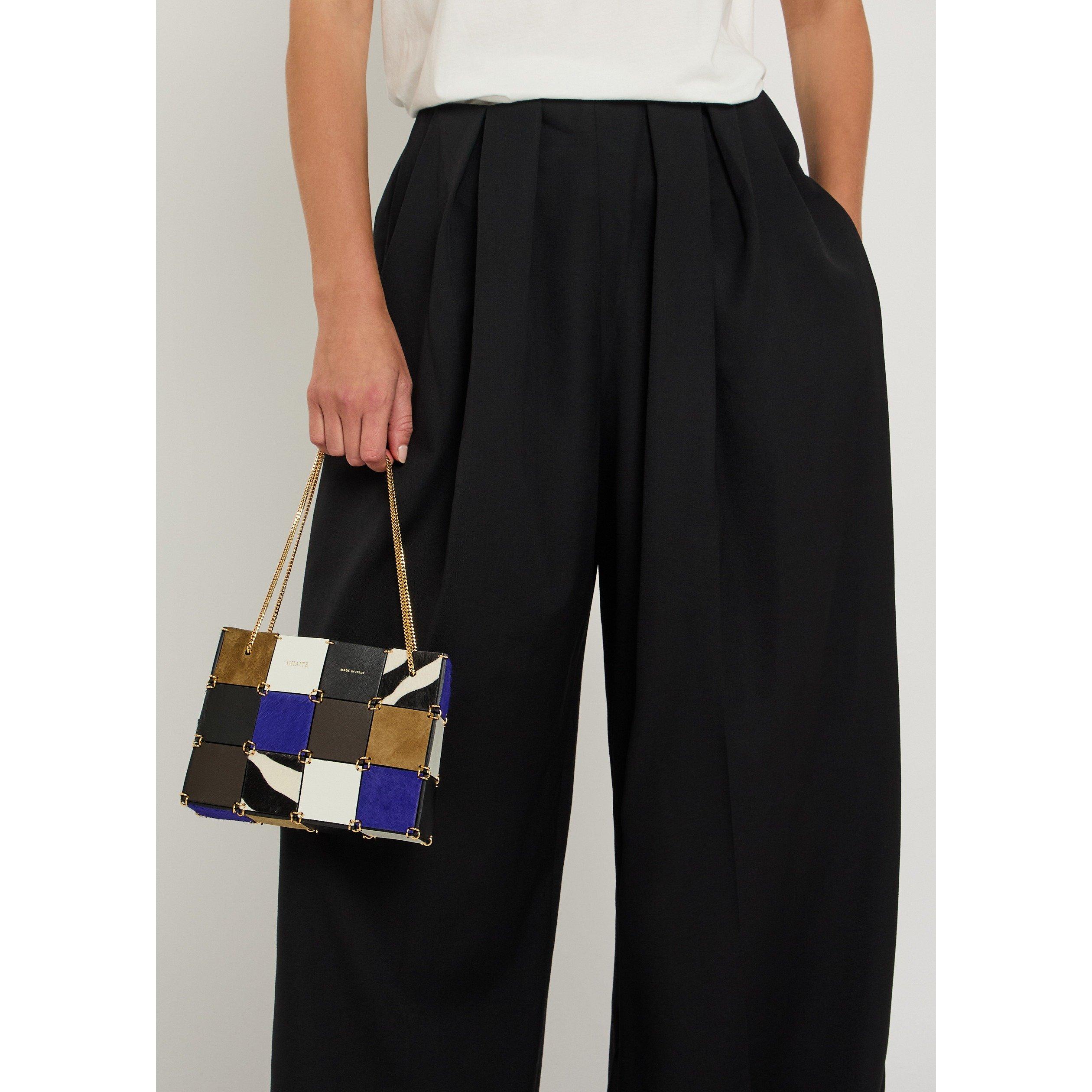 BLACK - Khaite - Women's Kaia Wool Wide-Leg Trousers - 4