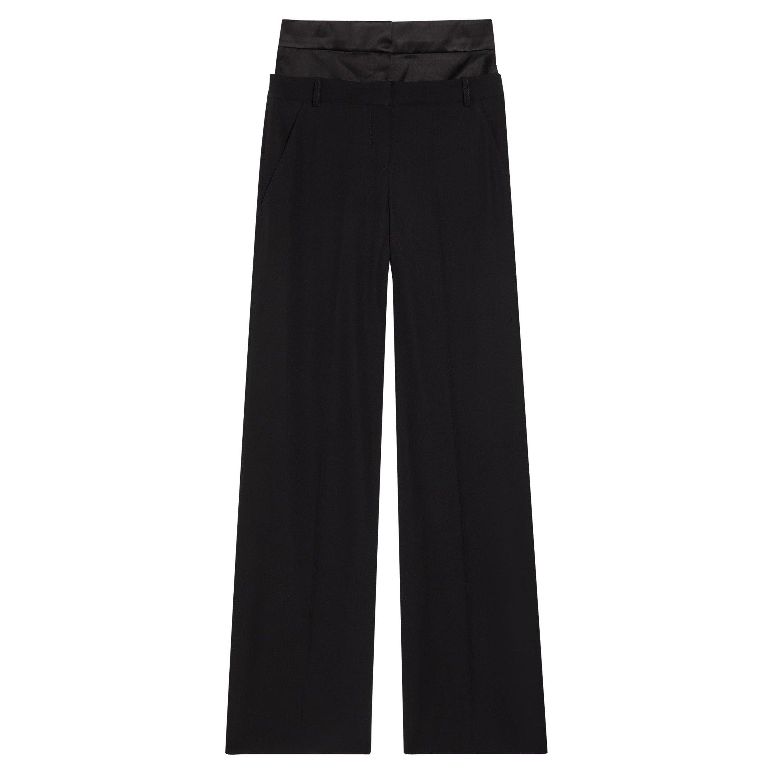 BLACK - Erdem - GRAIN DE POUDRE WIDE LEG TROUS - 1