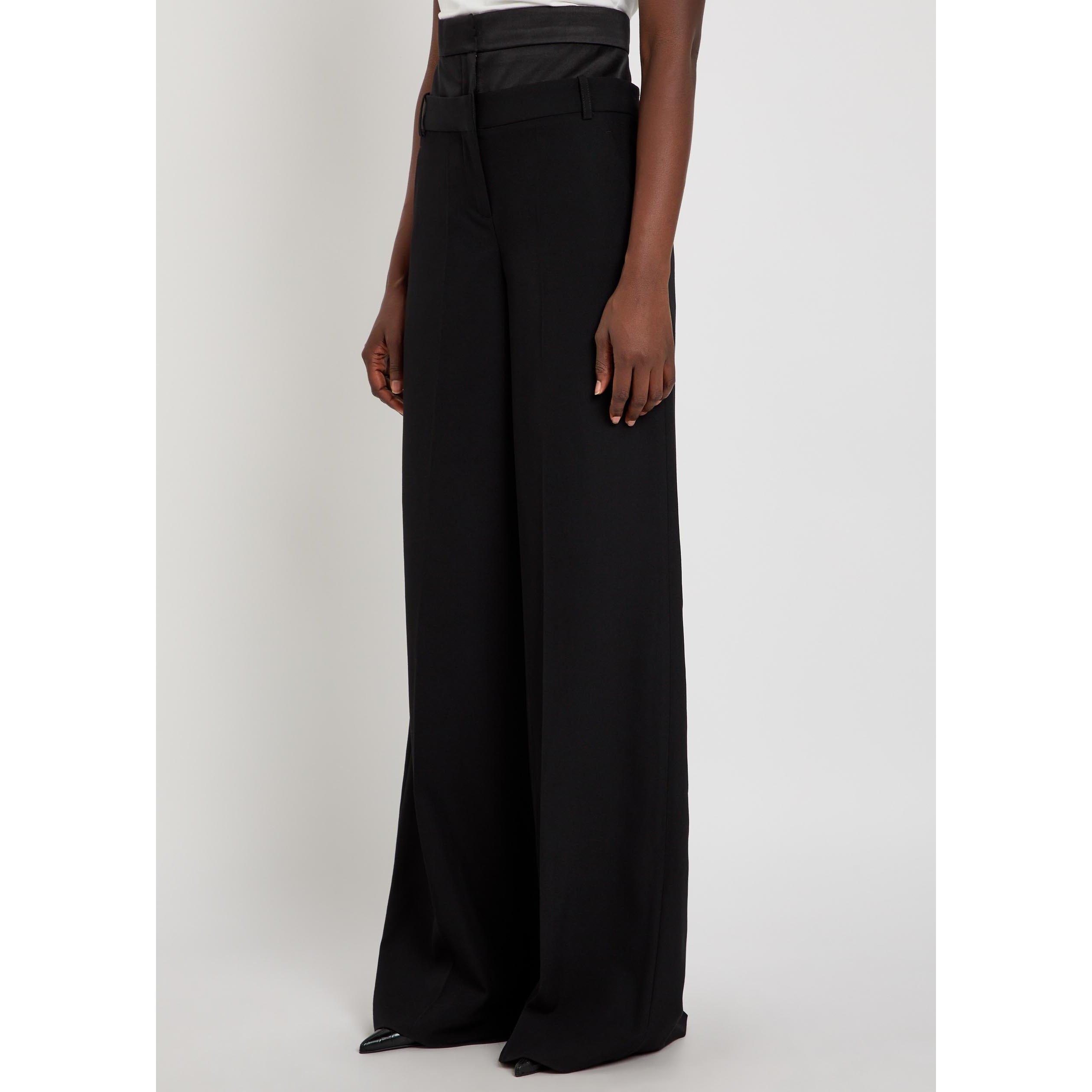 BLACK - Erdem - GRAIN DE POUDRE WIDE LEG TROUS - 2