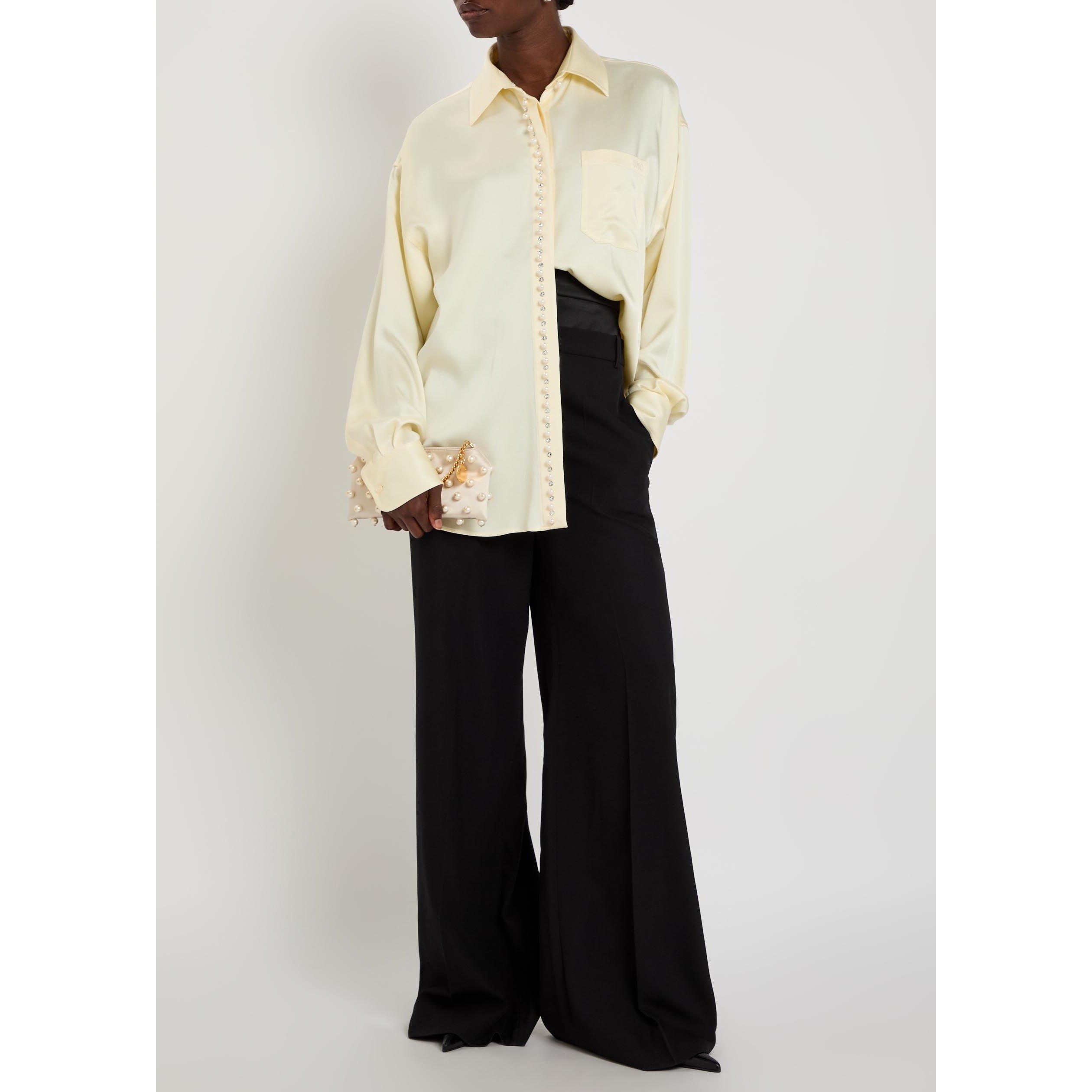 BLACK - Erdem - GRAIN DE POUDRE WIDE LEG TROUS - 5