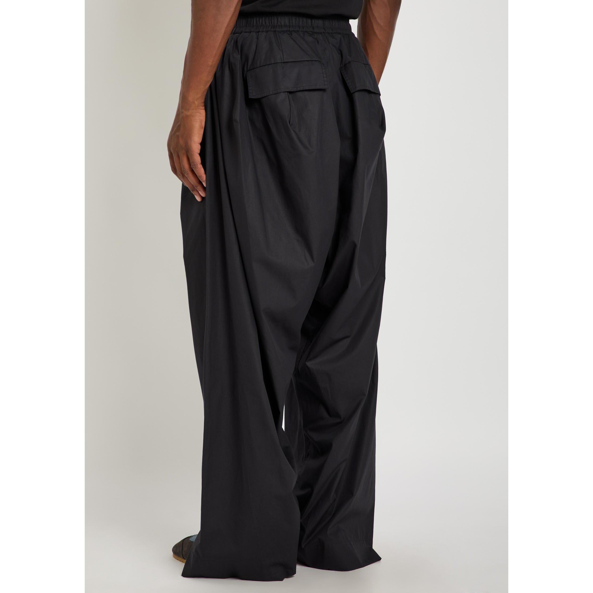 BLACK - Vivienne Westwood - Men's Ballon Cotton Wide-Leg Trousers - 3