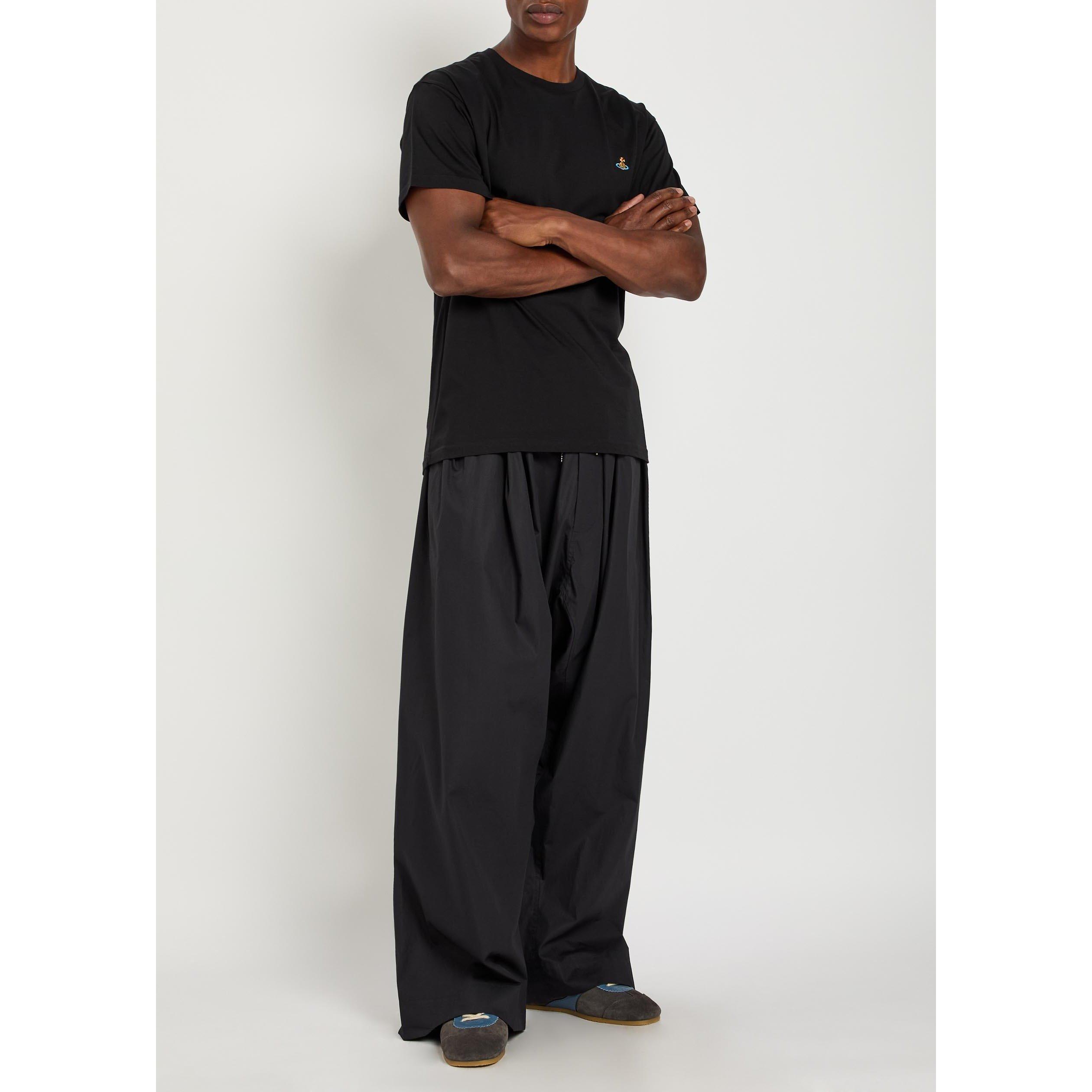 BLACK - Vivienne Westwood - Men's Ballon Cotton Wide-Leg Trousers - 5