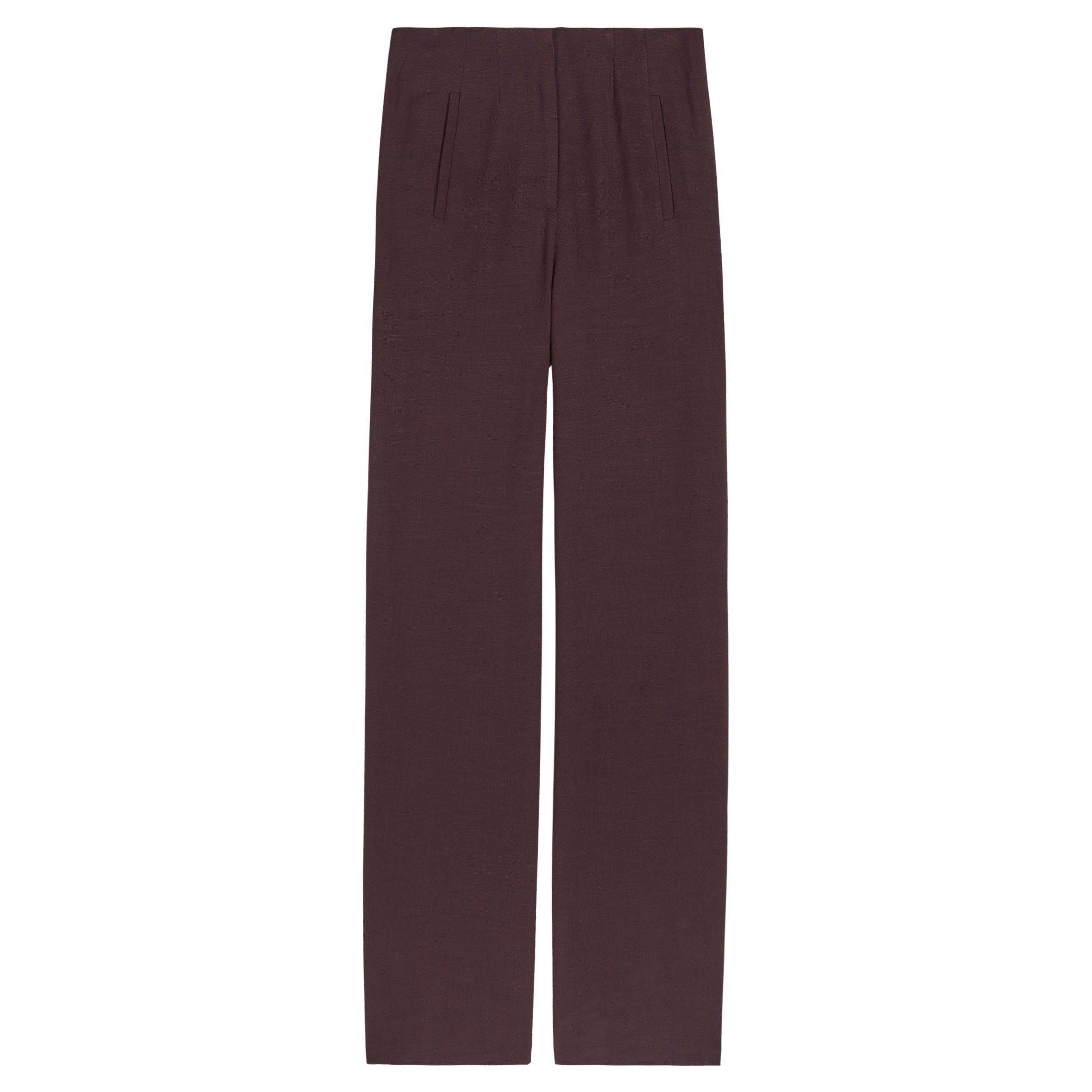 BURGUNDY - Veronica Beard - TR JUDE TROUSER