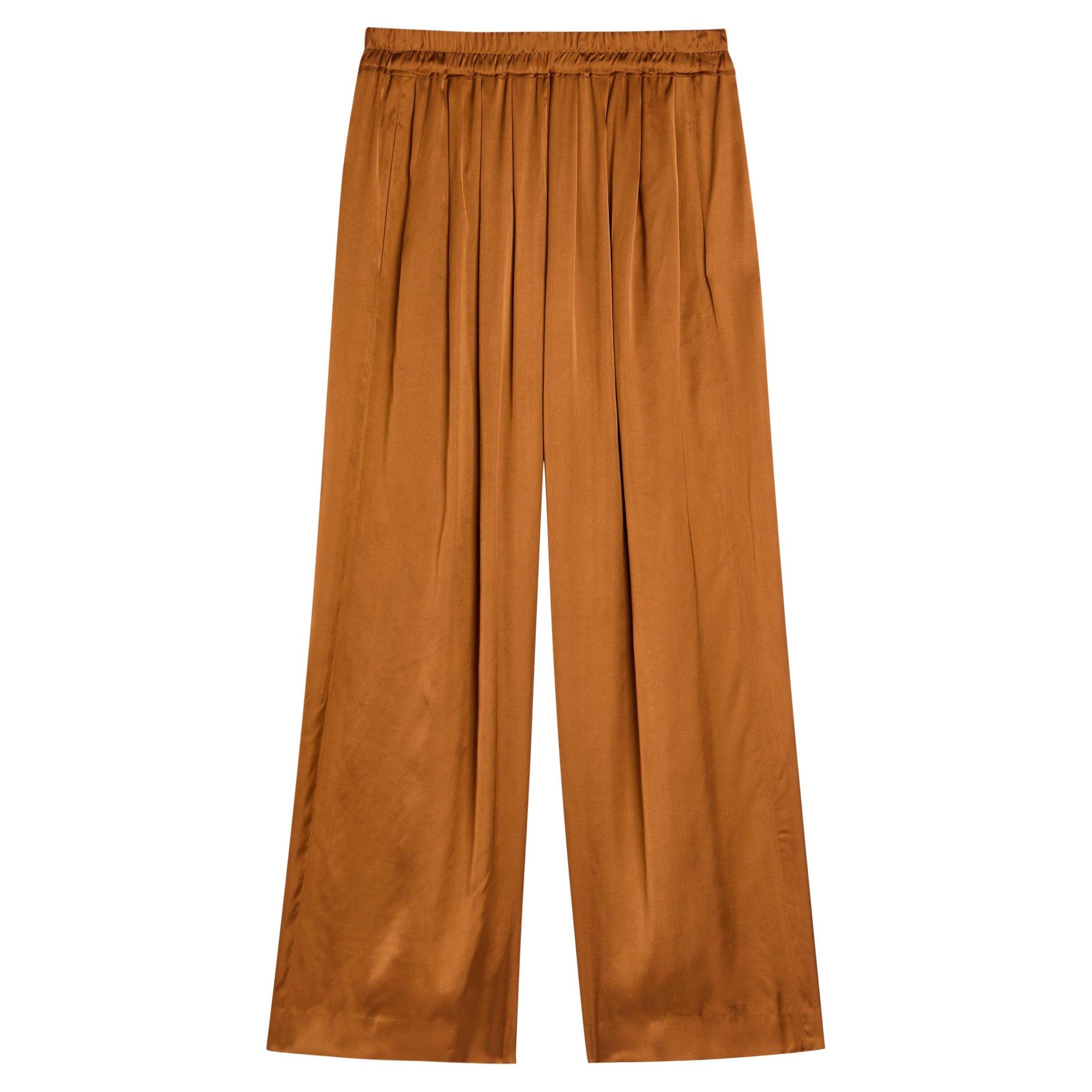 CARAMEL - Isabel Marant - Women's Nolia-Ga Viscose Wide-Leg Trousers - 1
