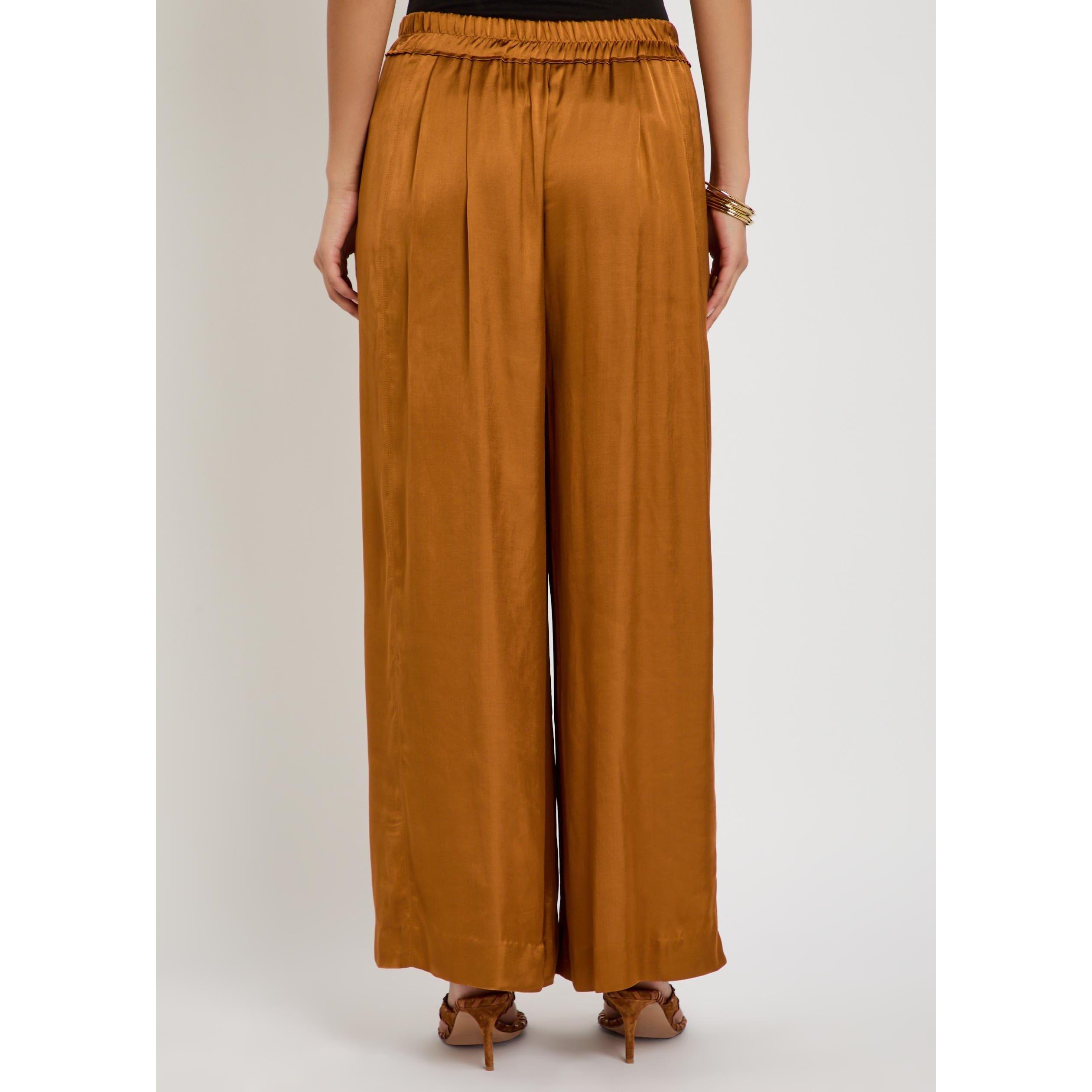 CARAMEL - Isabel Marant - Women's Nolia-Ga Viscose Wide-Leg Trousers - 3