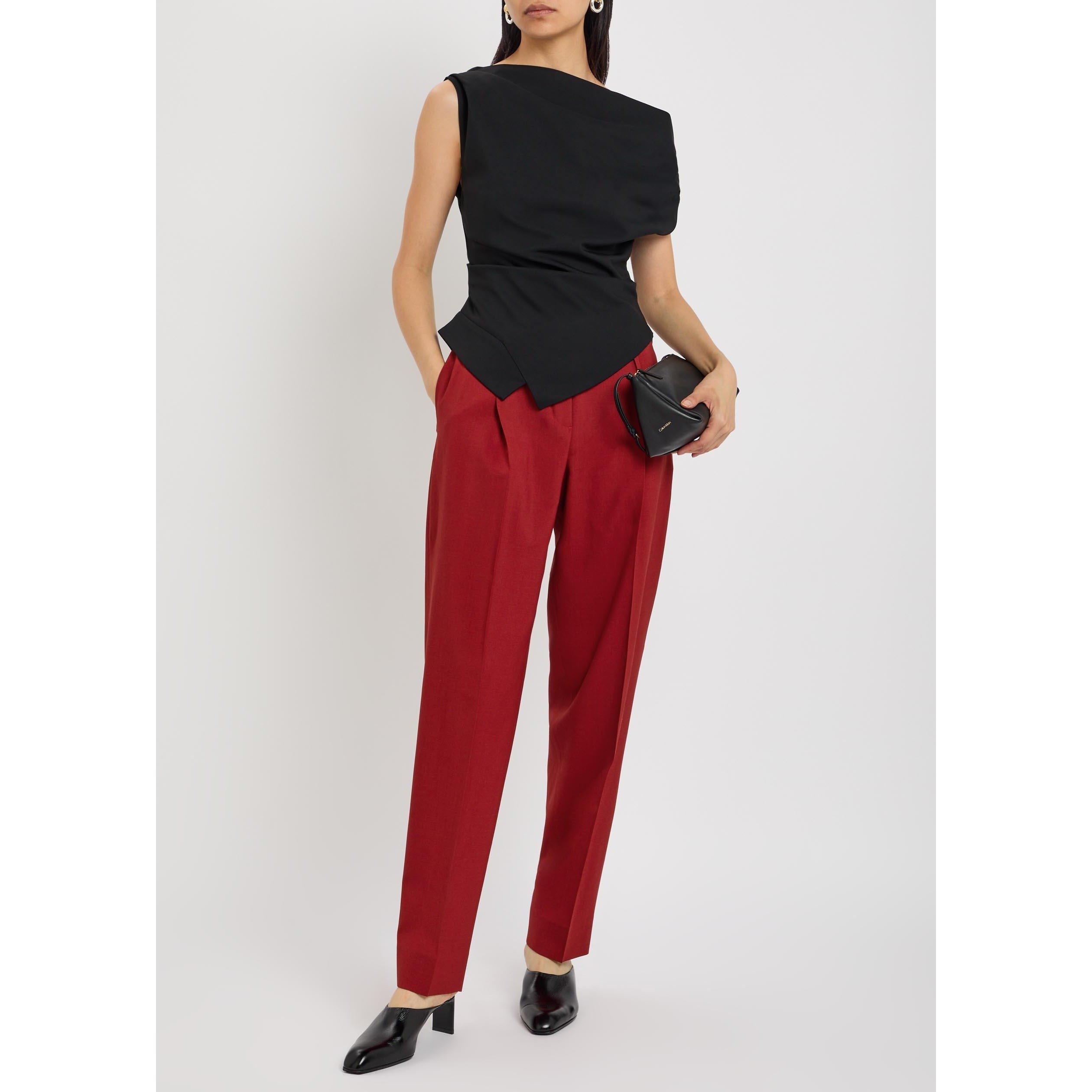 RED - Rohe - DARIA - SINGLE PLEAT TAPERED T - 5