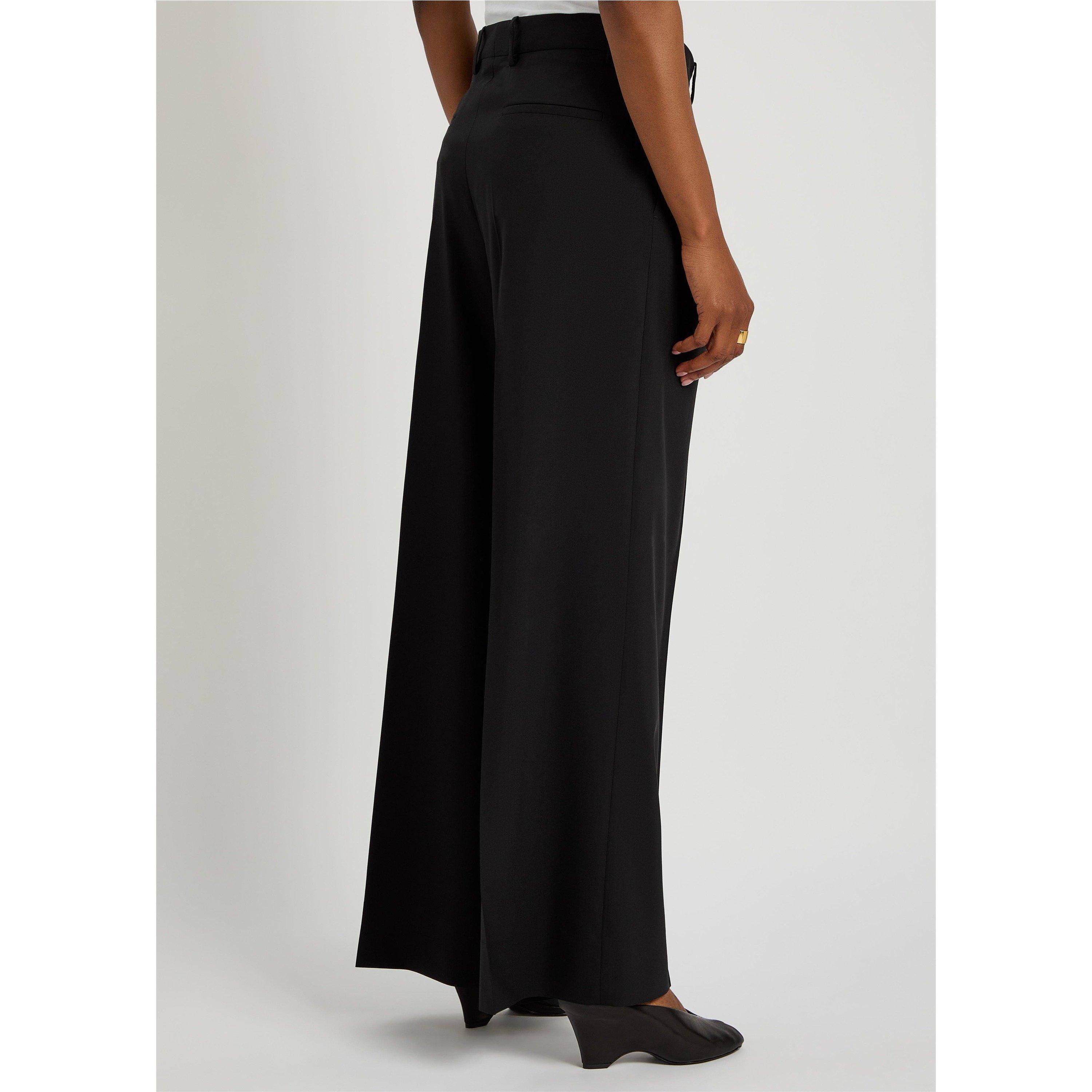 BLACK - Armarium - Women's Giorgia Wool Wide-Leg Trousers - 3