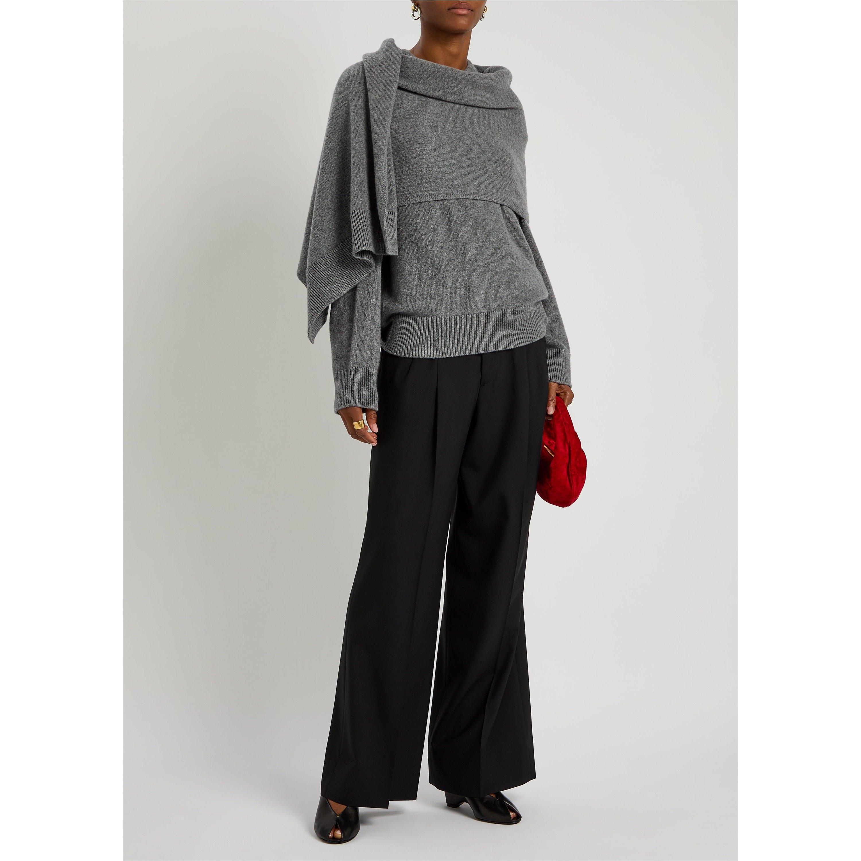 BLACK - Armarium - Women's Giorgia Wool Wide-Leg Trousers - 5