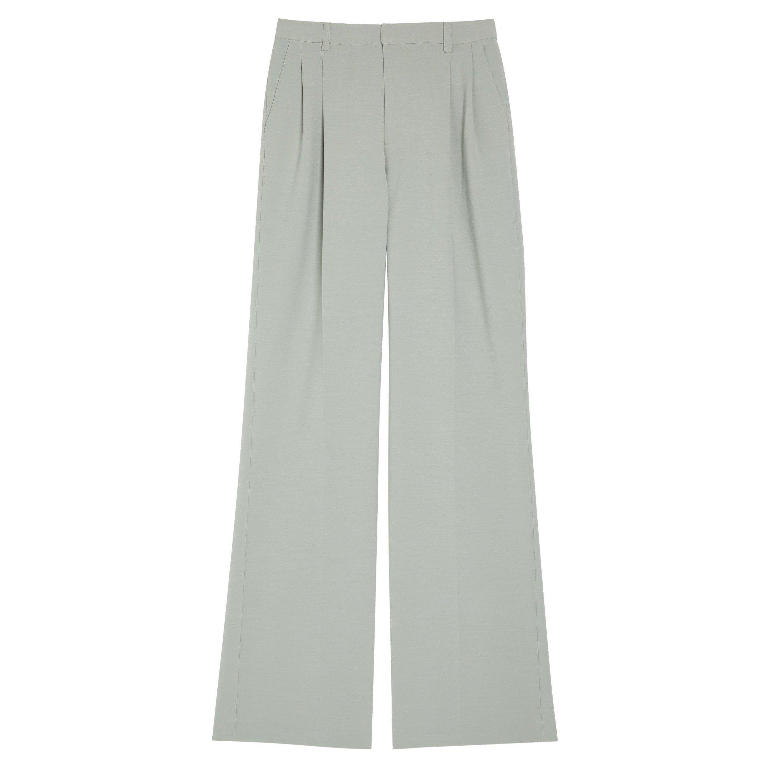 GREY - Huishan Zhang - Women's Lucian Wide-Leg Trousers - 1