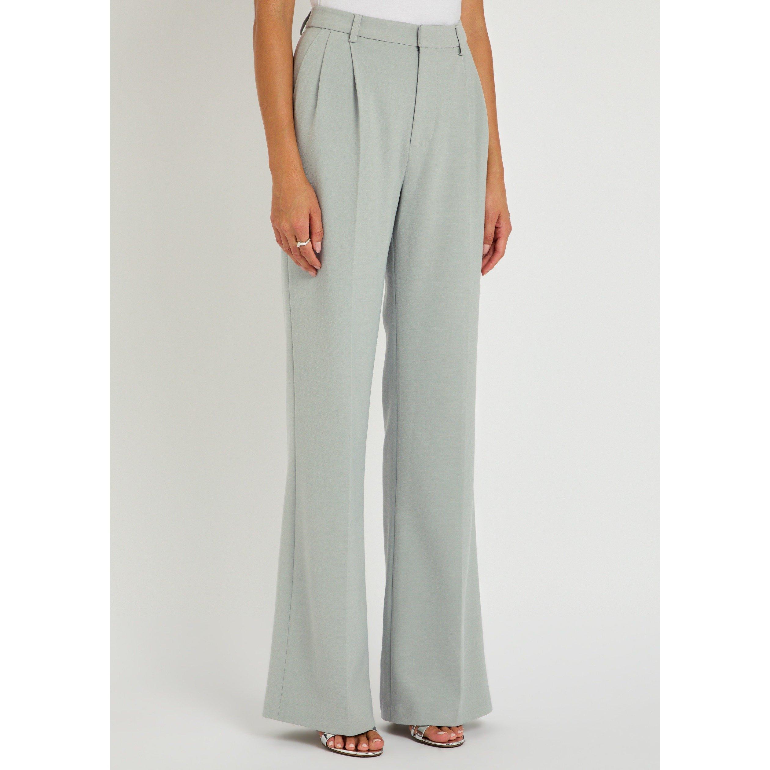 GREY - Huishan Zhang - Women's Lucian Wide-Leg Trousers - 2