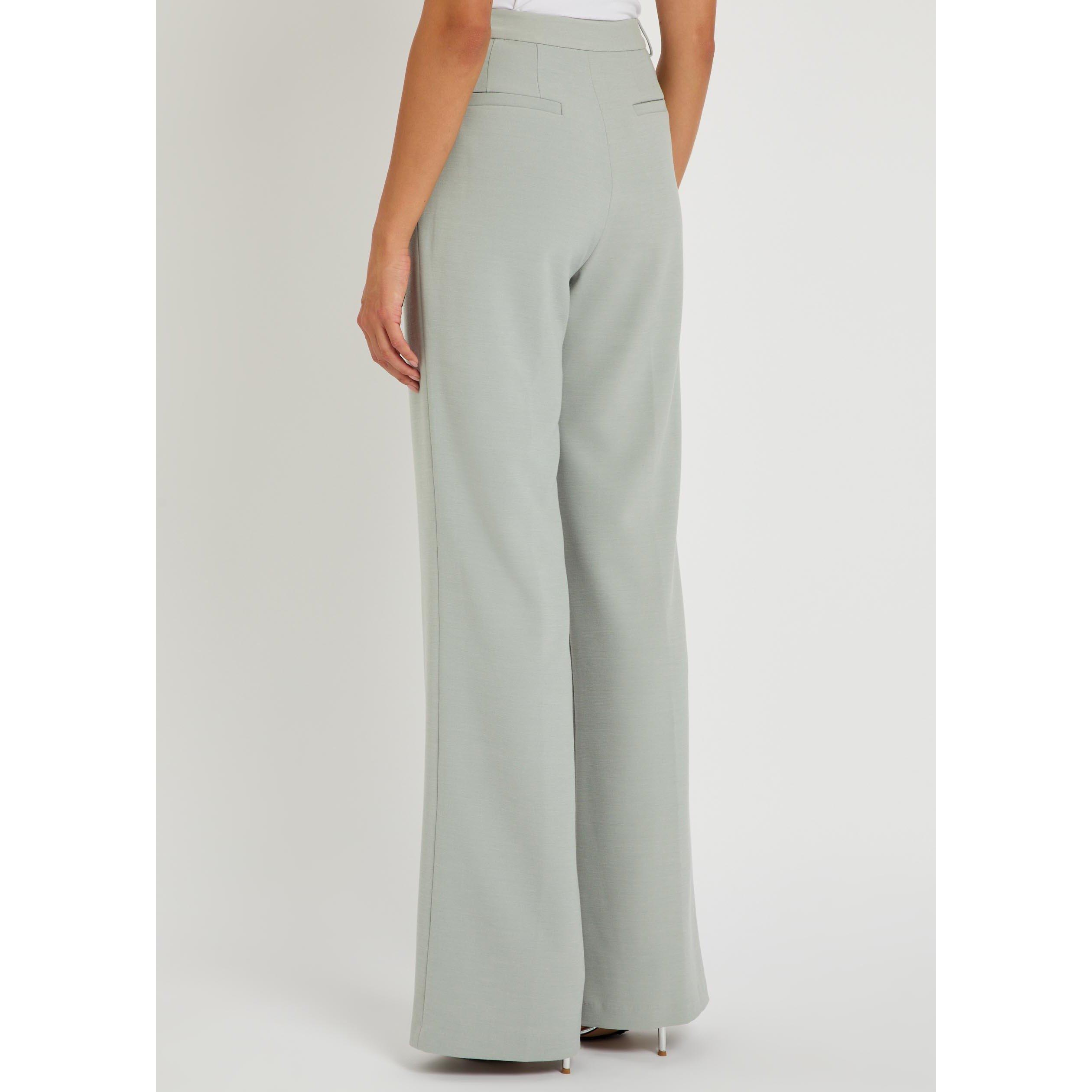 GREY - Huishan Zhang - Women's Lucian Wide-Leg Trousers - 3