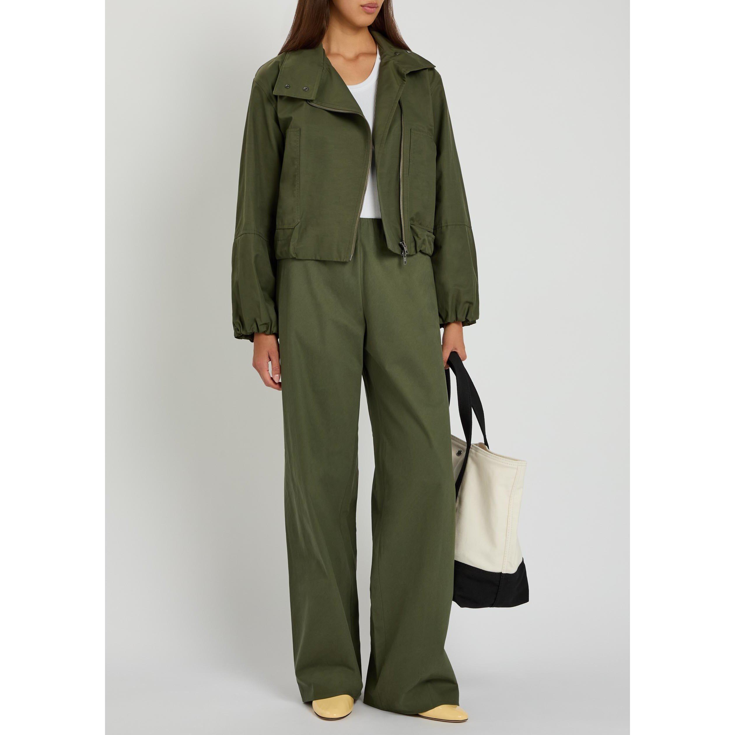 KHAKI - Vince - TR COLETTE HIGH WAIST COTTON T - 5